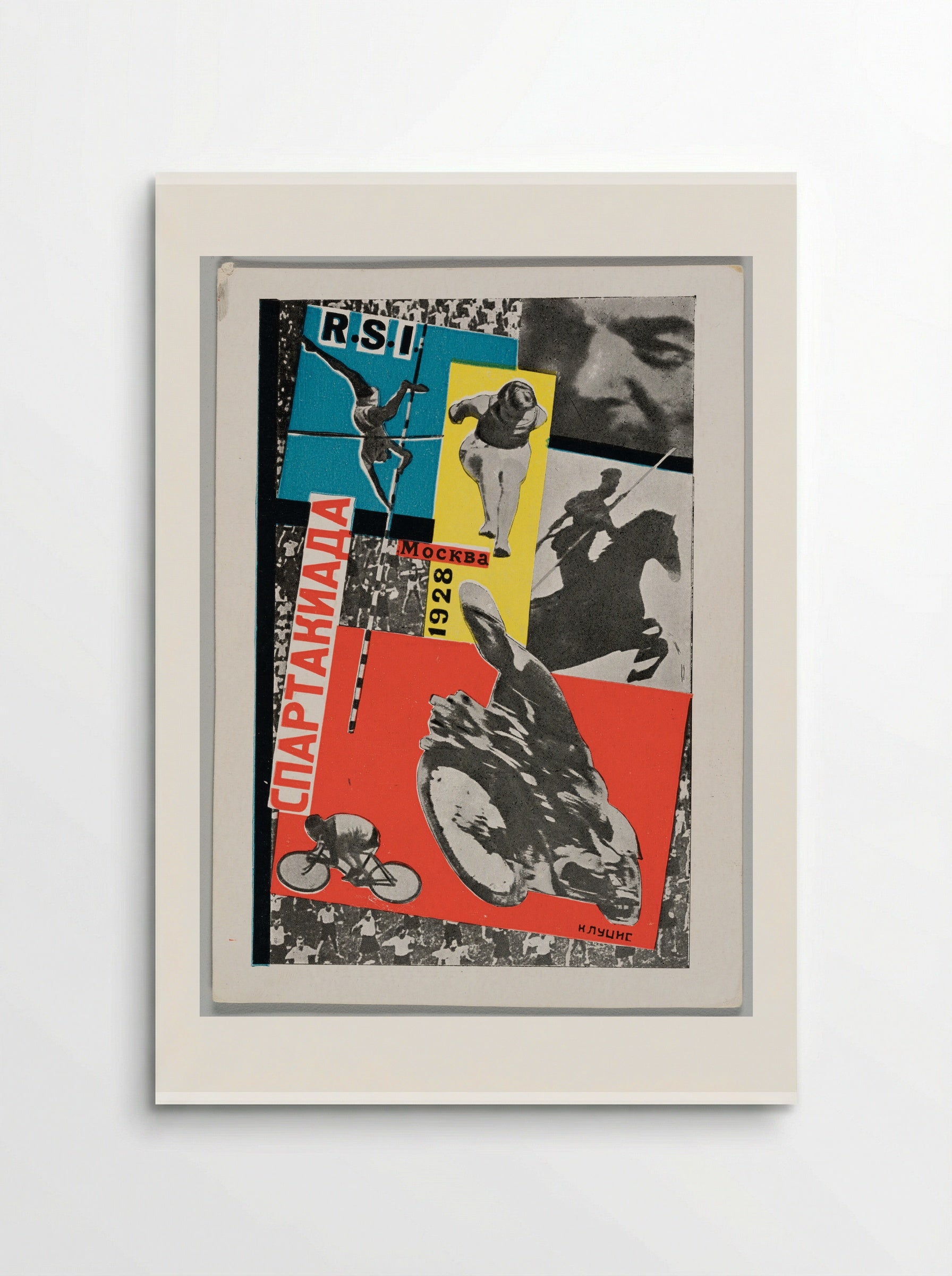 Postcard for Spartakiada, Moscow 1928 - Gustavs Klucis - Poster