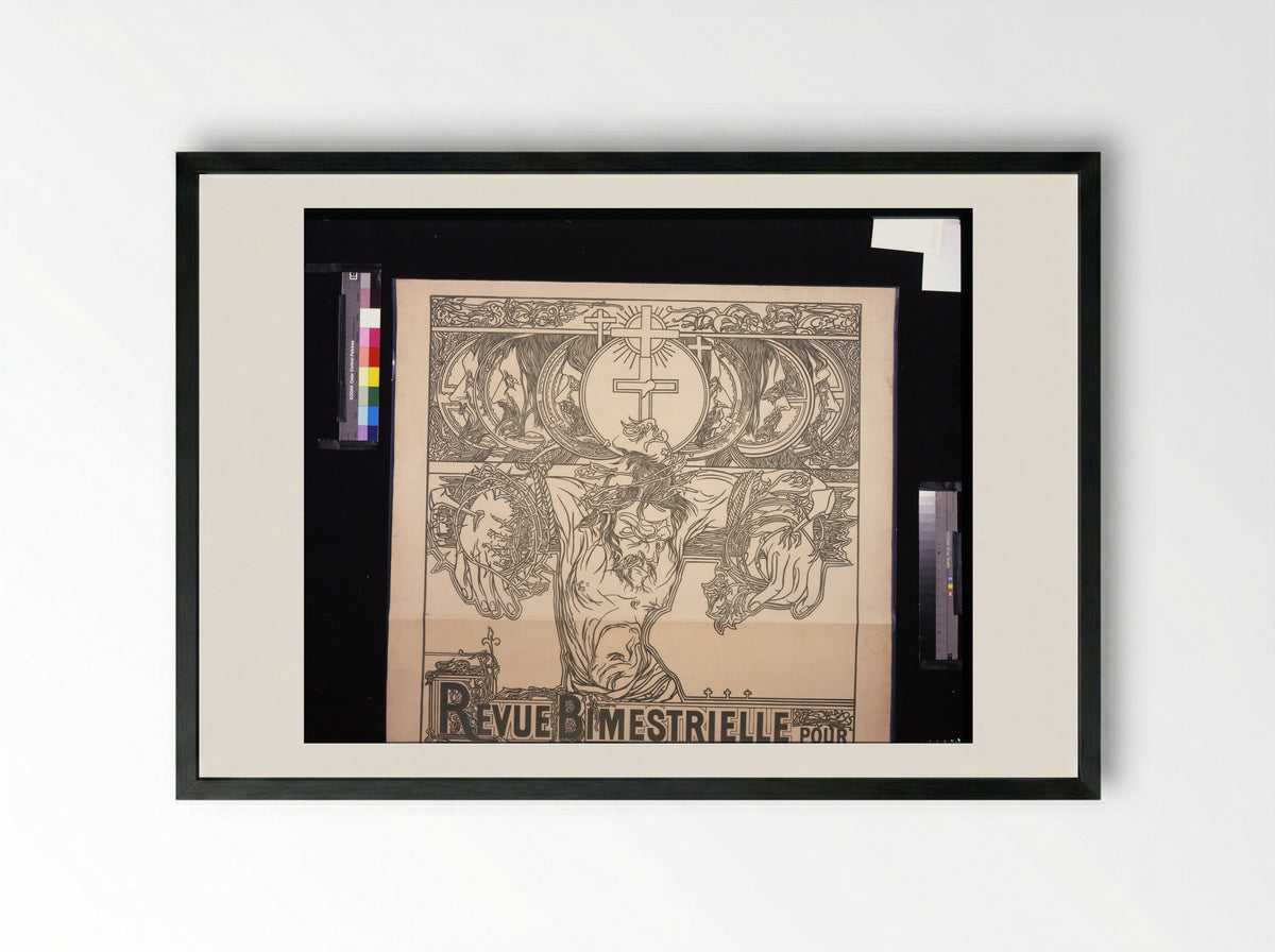 Poster for Revue Bimestrielle - Johan Thorn Prikker - Framed Print Black