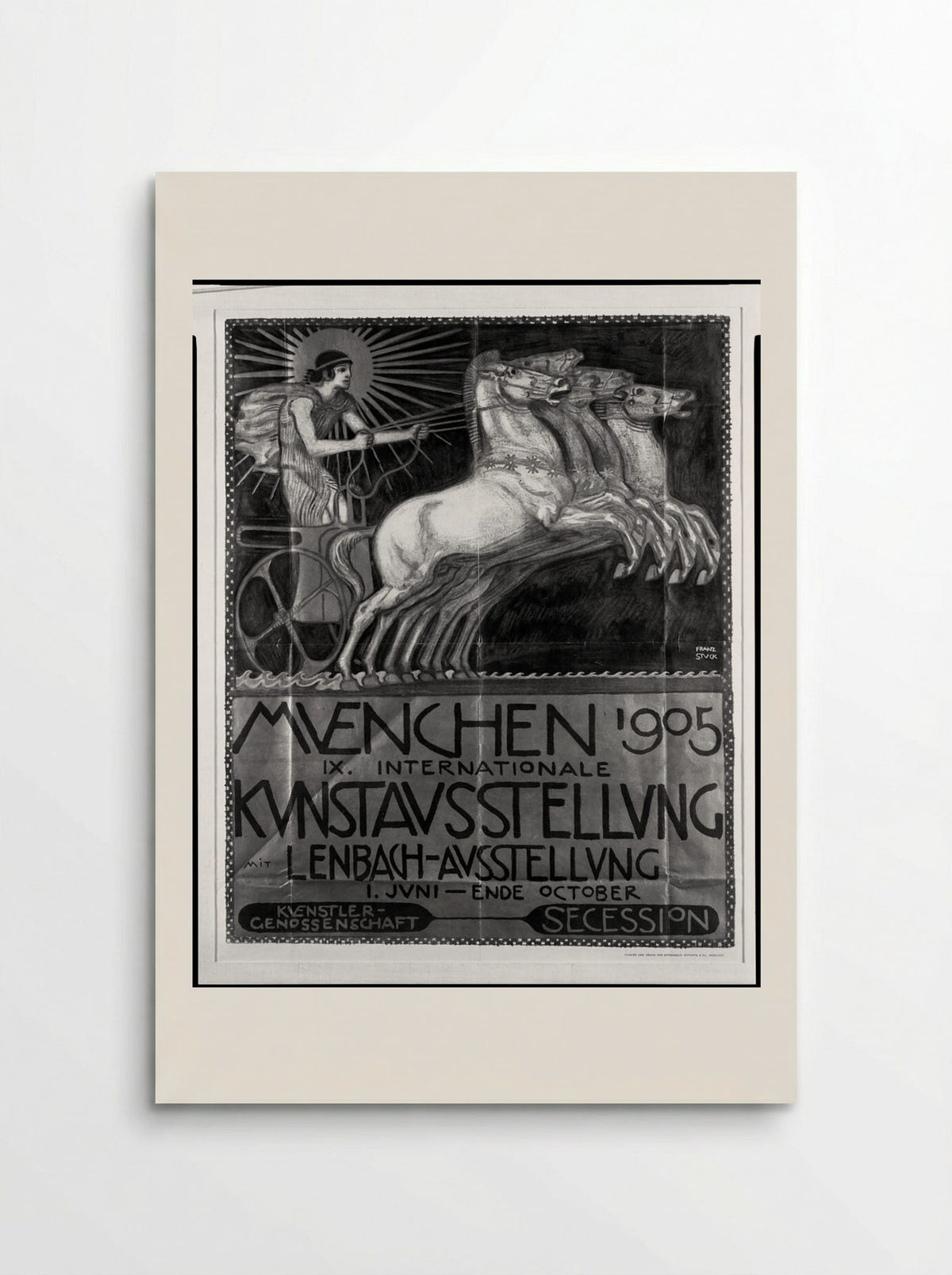 Poster for the Ninth International Art Exhibition in Munich - Franz von Stuck - Poster