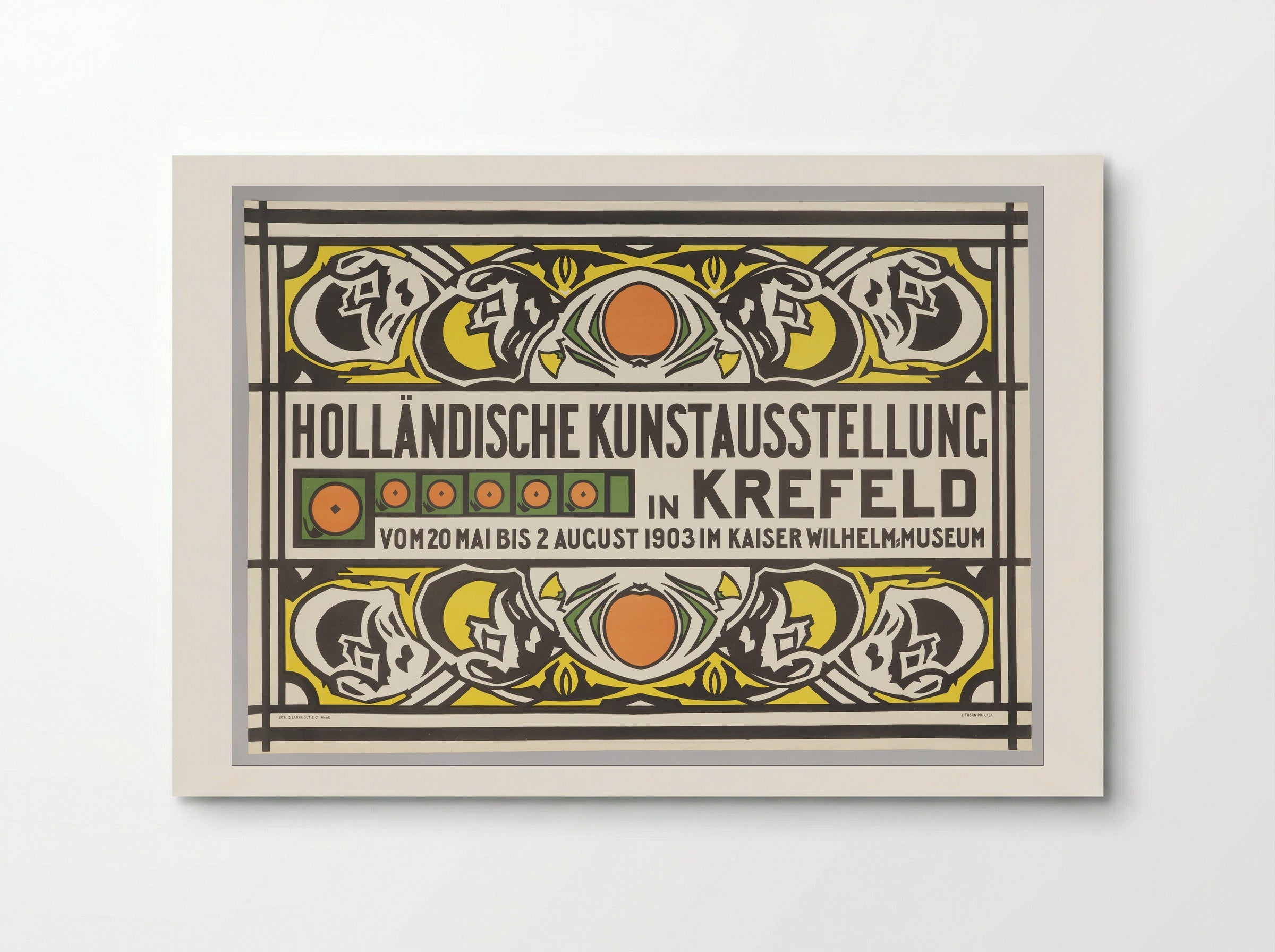 Poster: Dutch Art Exhibition in Krefeld - Johan Thorn Prikker - Poster