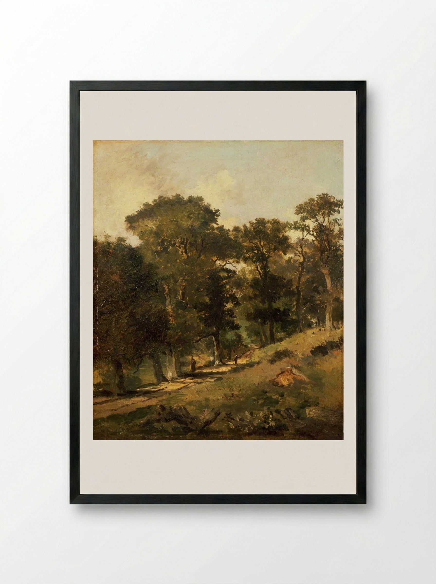 Postwick Grove, Norwich - John Crome - Framed Print Black