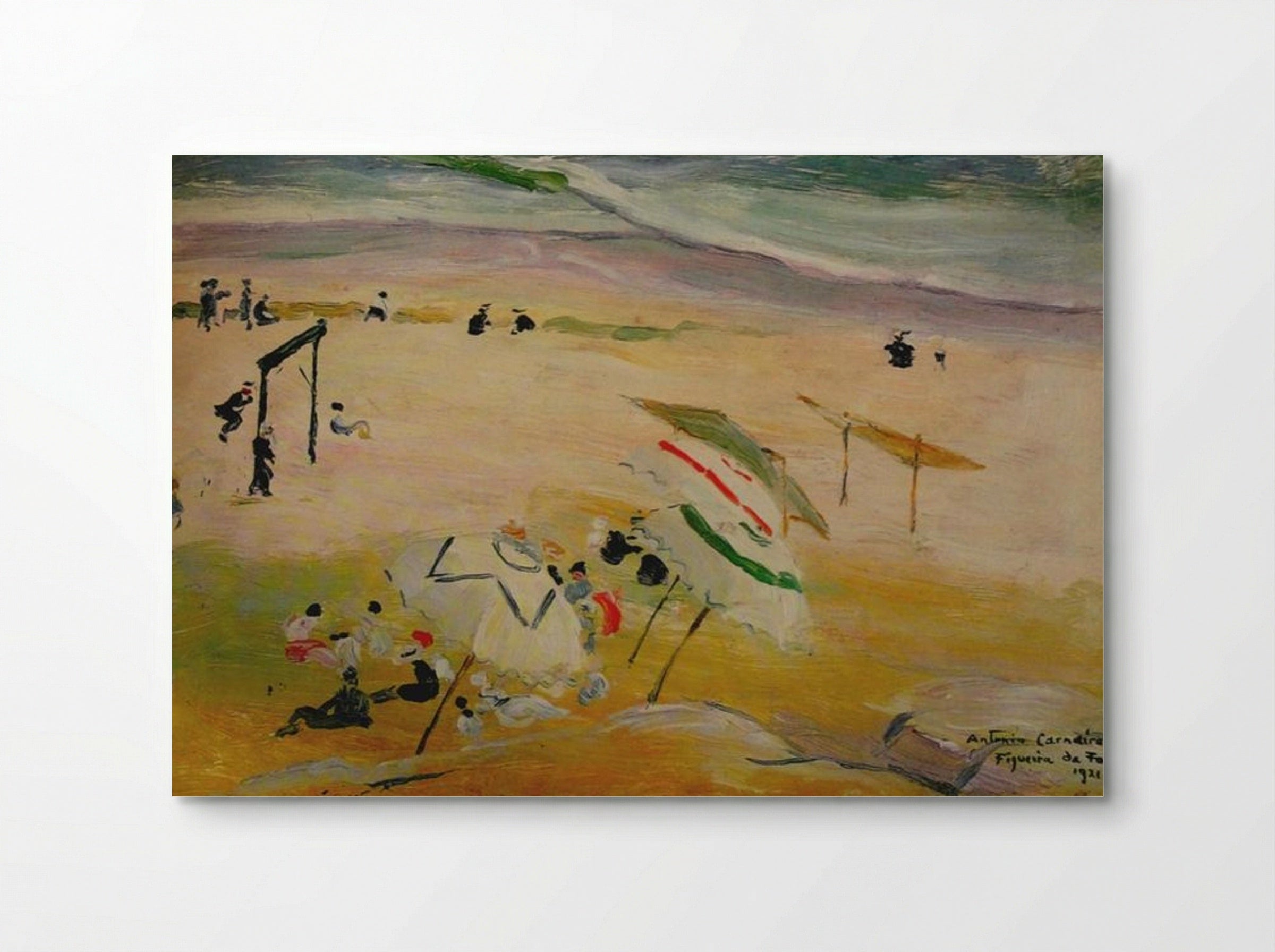 Praia da Figueira da Foz - António Carneiro - Poster