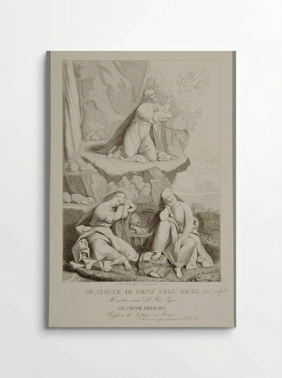 Prayer of Jesus in the Garden - Michele Vignocchi - Poster