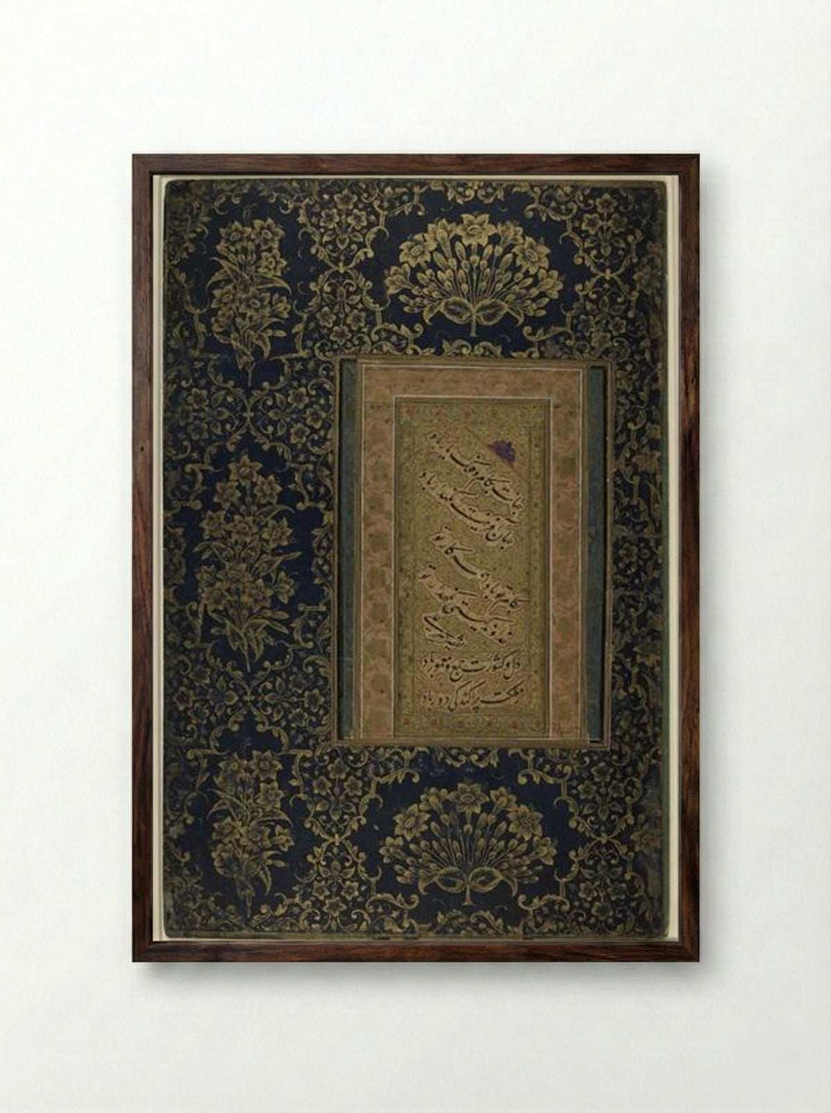 Prayers for Safety and Success - Mir Ali Tabrizi - Framed Print Dark Wood