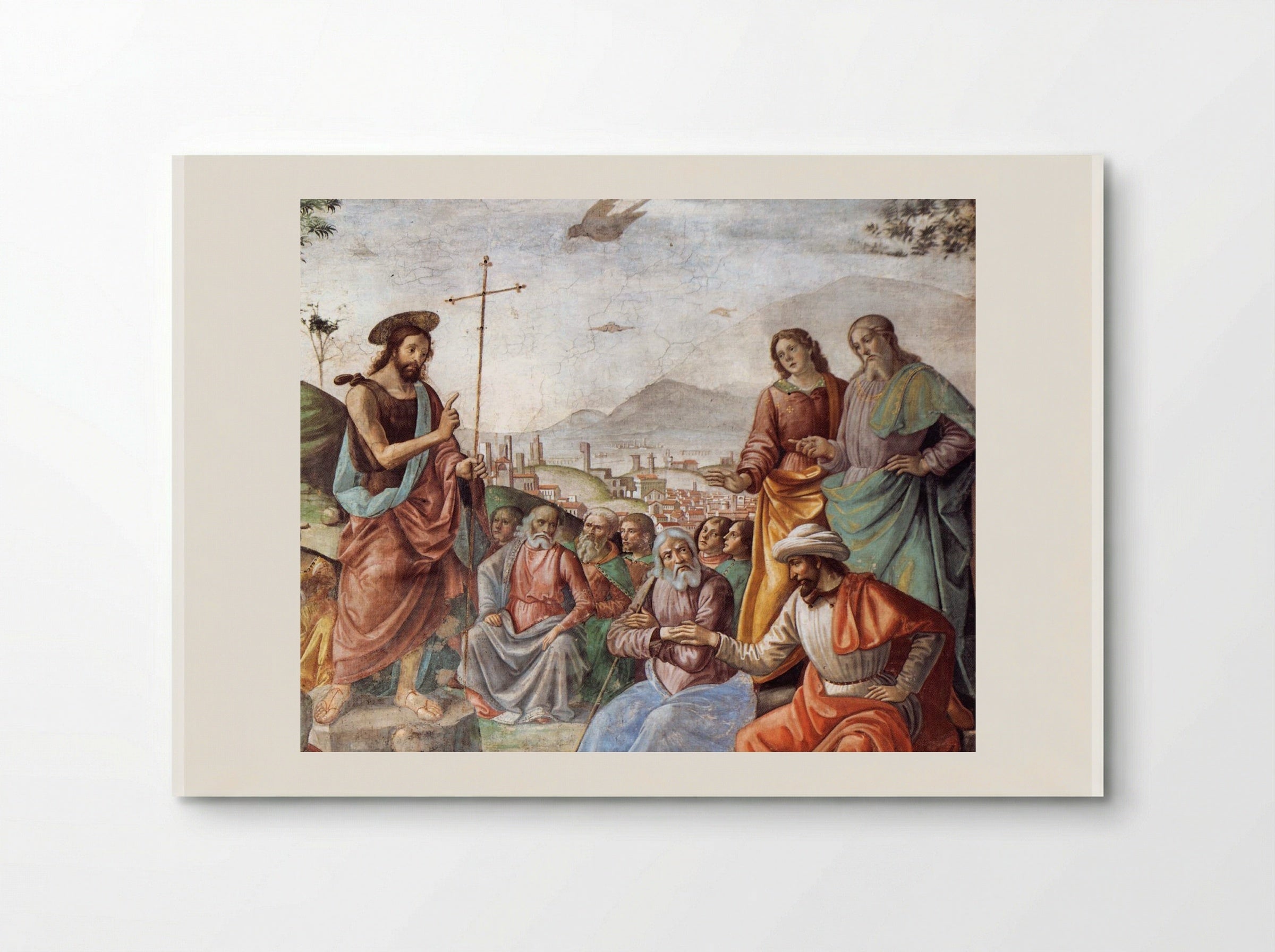 Preaching of St. John the Baptist - Domenico Ghirlandaio - Poster