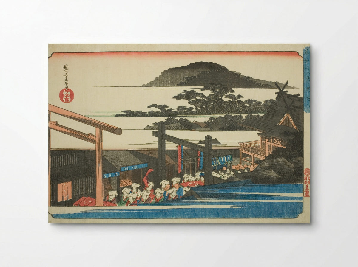 Precincts of the Shiba Shinmei Shrine - Utagawa Hiroshige - Poster