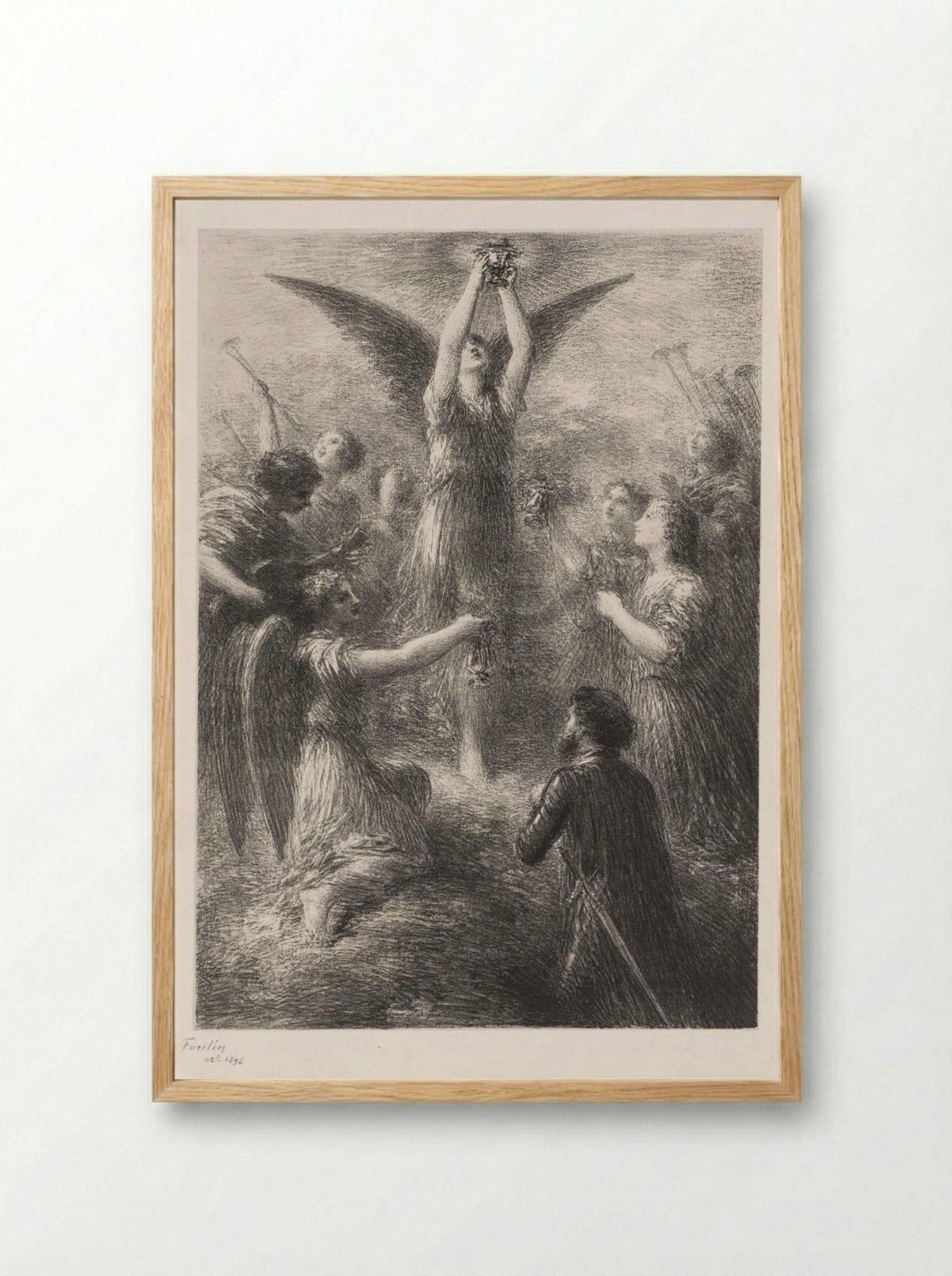 Prelude to Lohengrin - Henri Fantin-Latour - Framed Print Wood