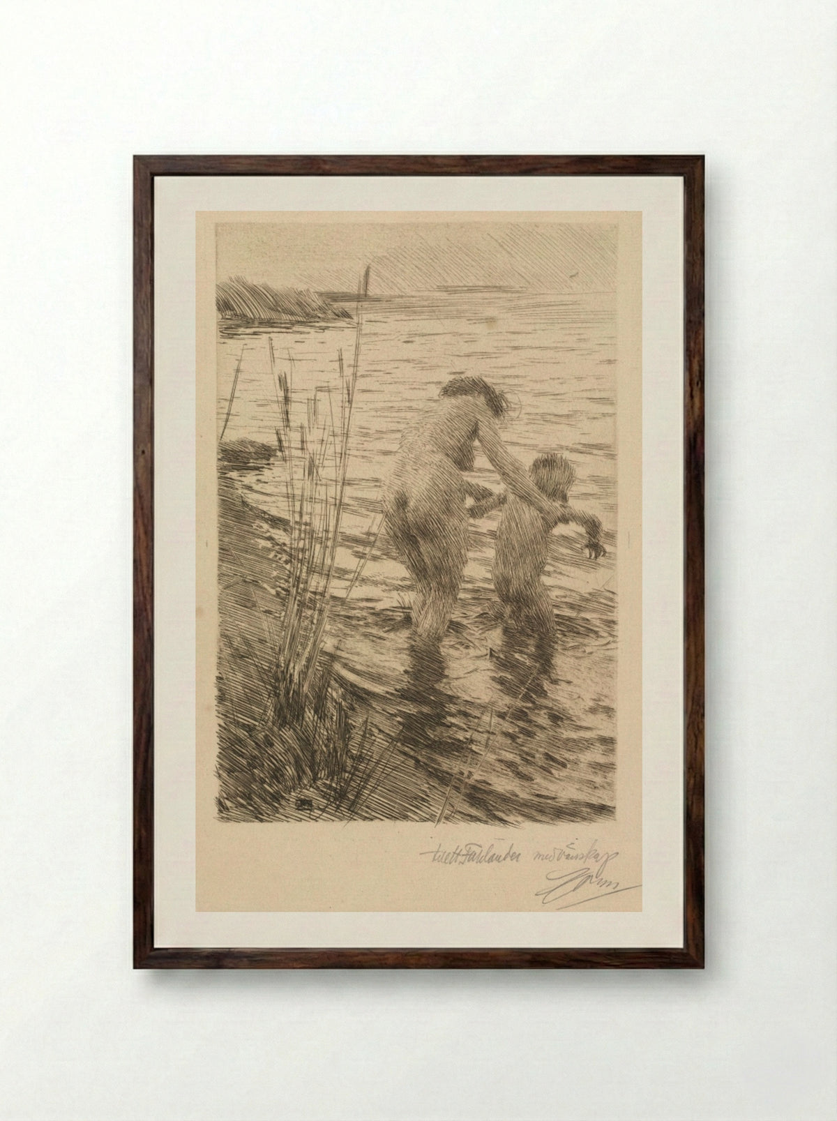 Première - Anders Zorn - Framed Print Dark Wood