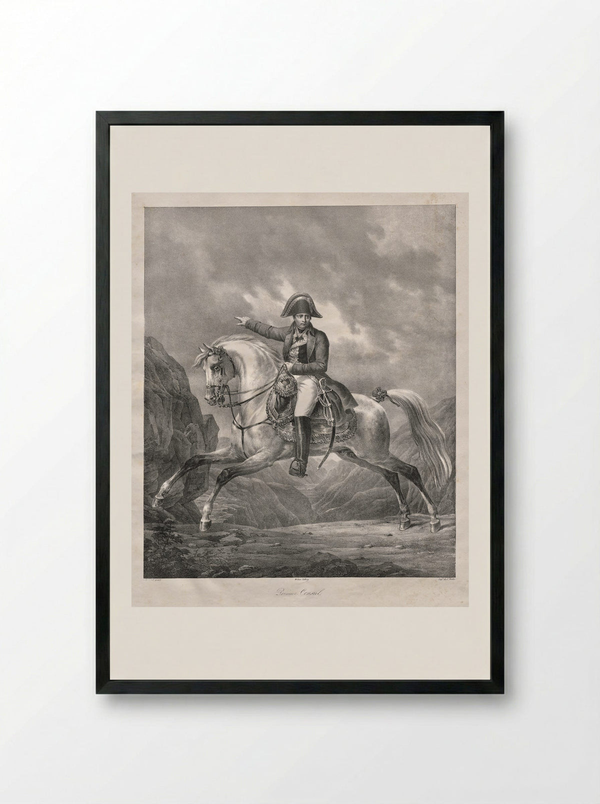 Premier Consul - Antoine Jean Weber - Framed Print Black