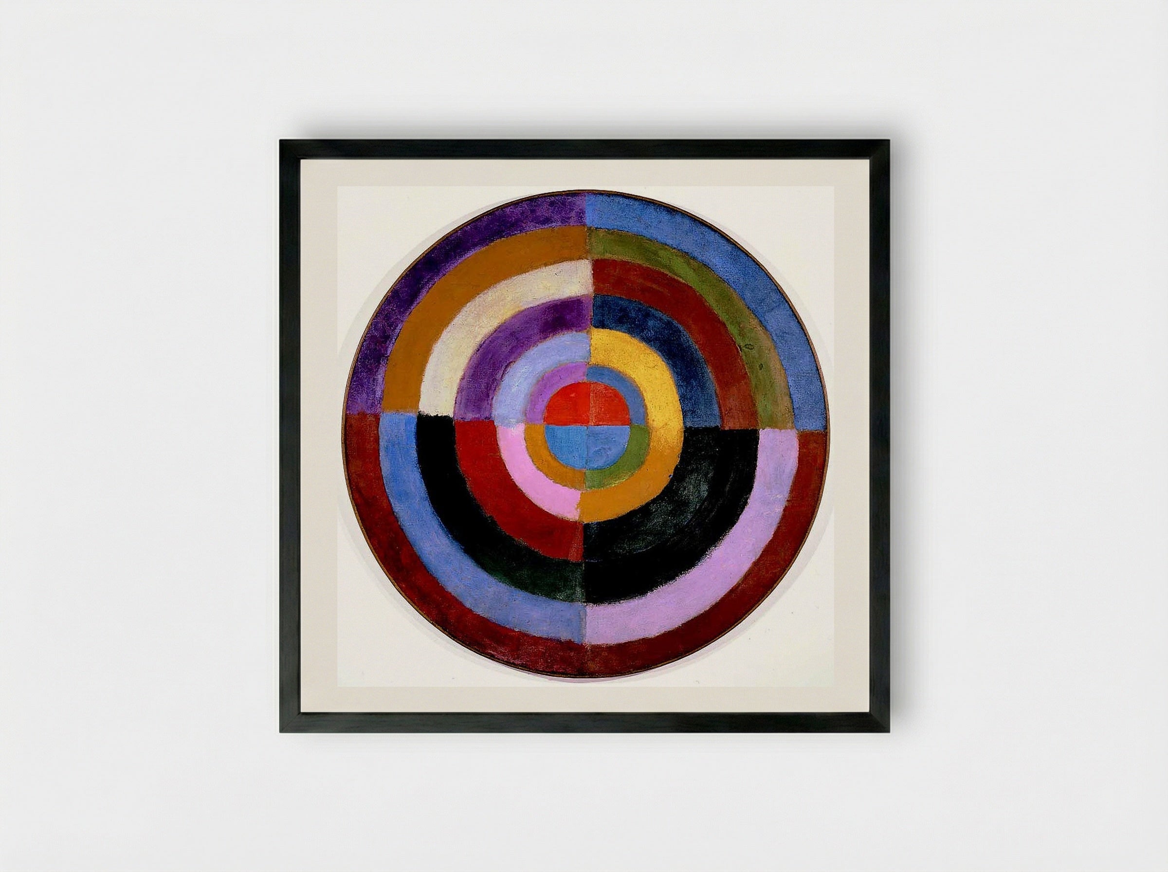 Premier Disque - Robert Delaunay - Framed Print Black