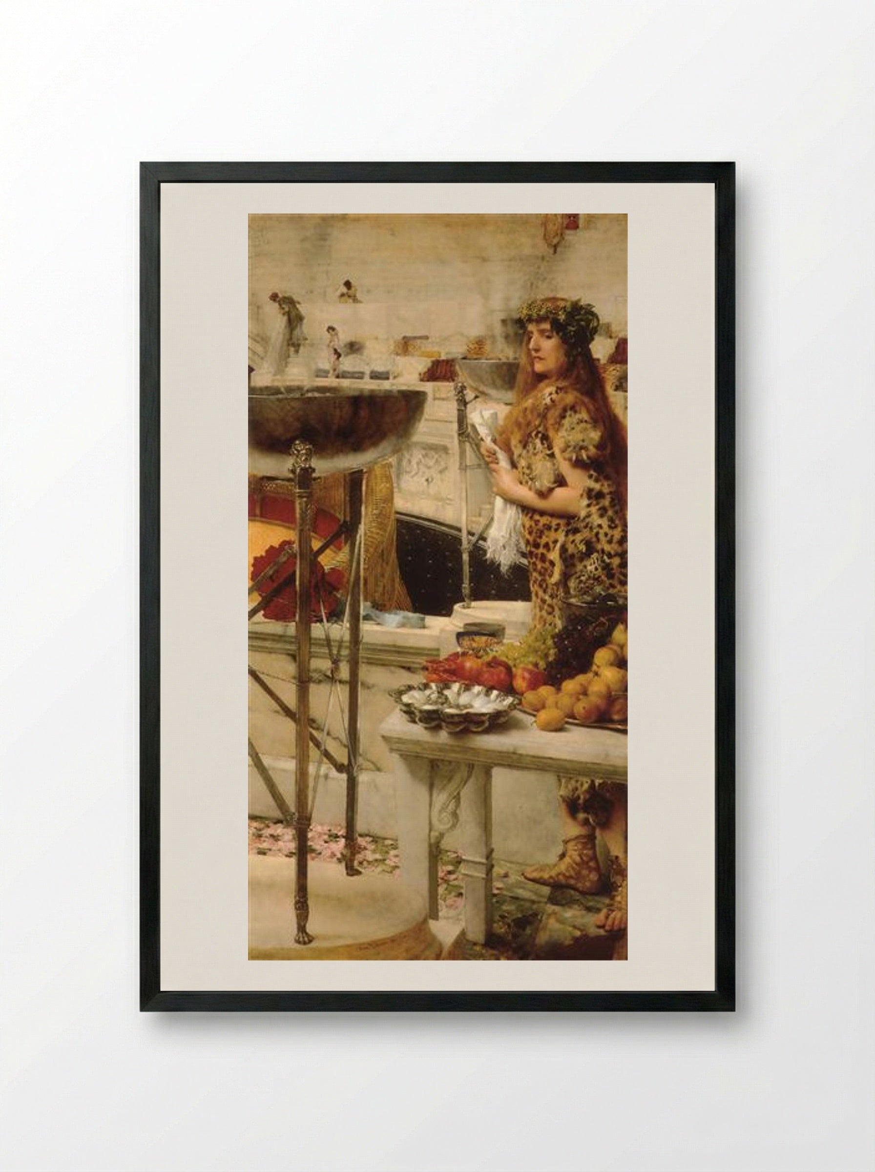 Preparation in the Coliseum - Sir Lawrence Alma-Tadema - Framed Print Black