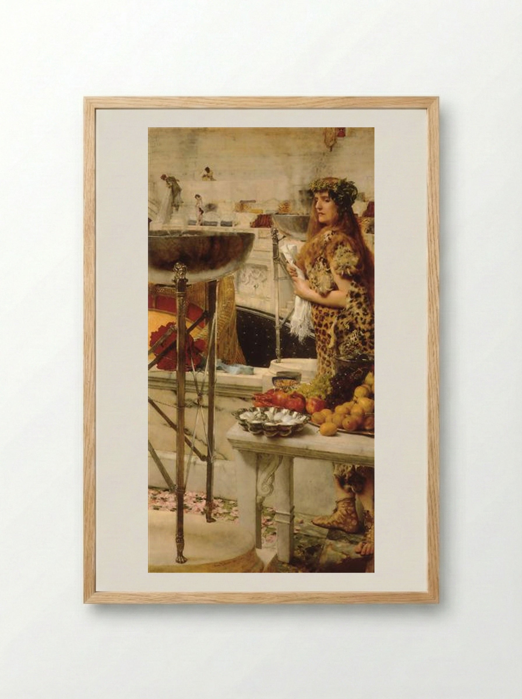 Preparation in the Coliseum - Sir Lawrence Alma-Tadema - Framed Print Wood