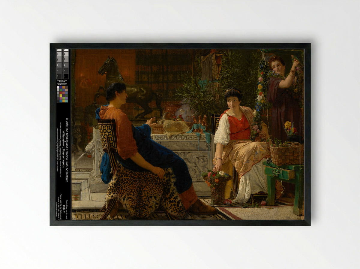 Preparations for the Festivities - Sir Lawrence Alma-Tadema - Framed Print Black