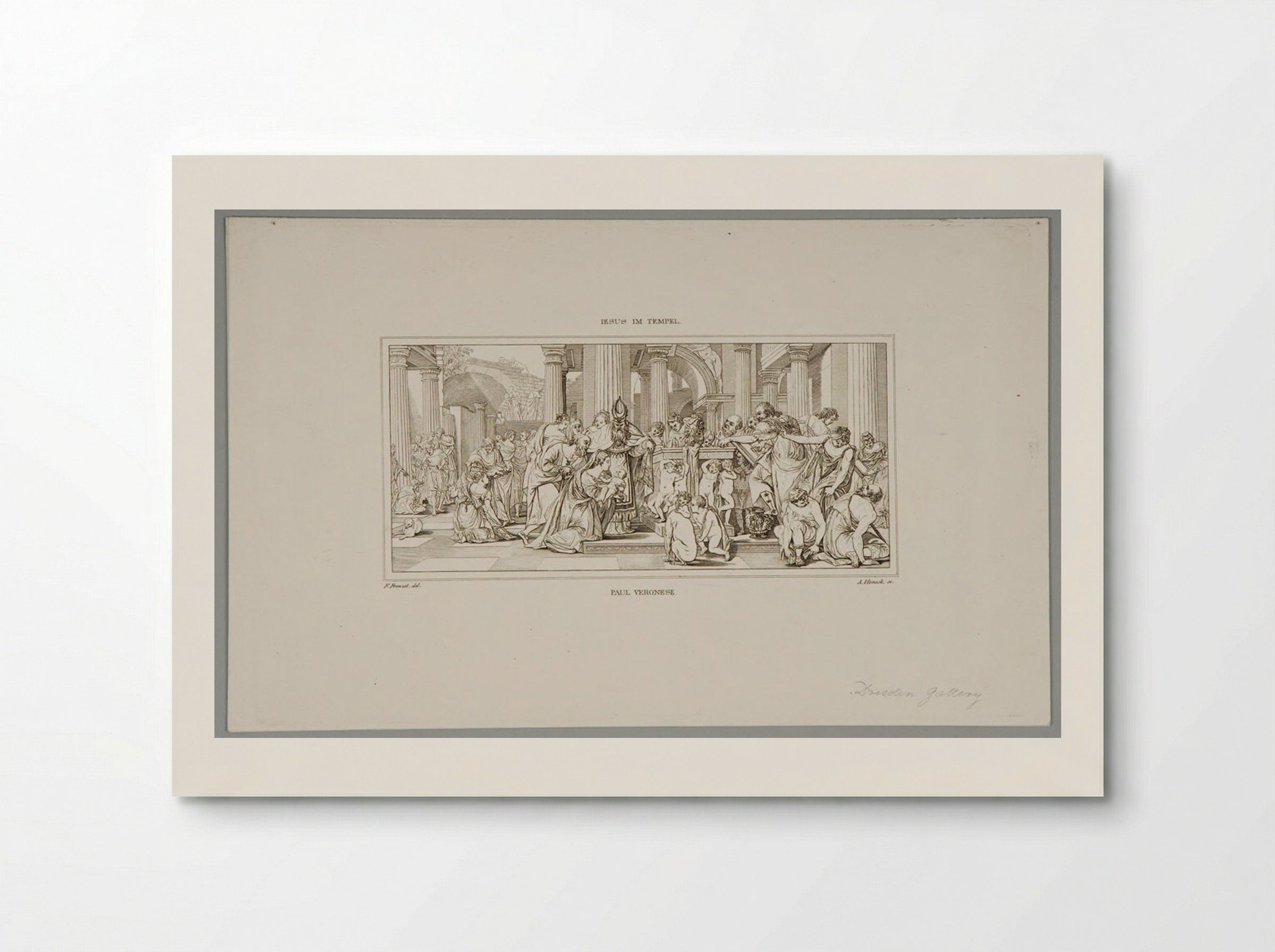 Presentation in the Temple (After Veronese) - Adolf Hohneck - Poster
