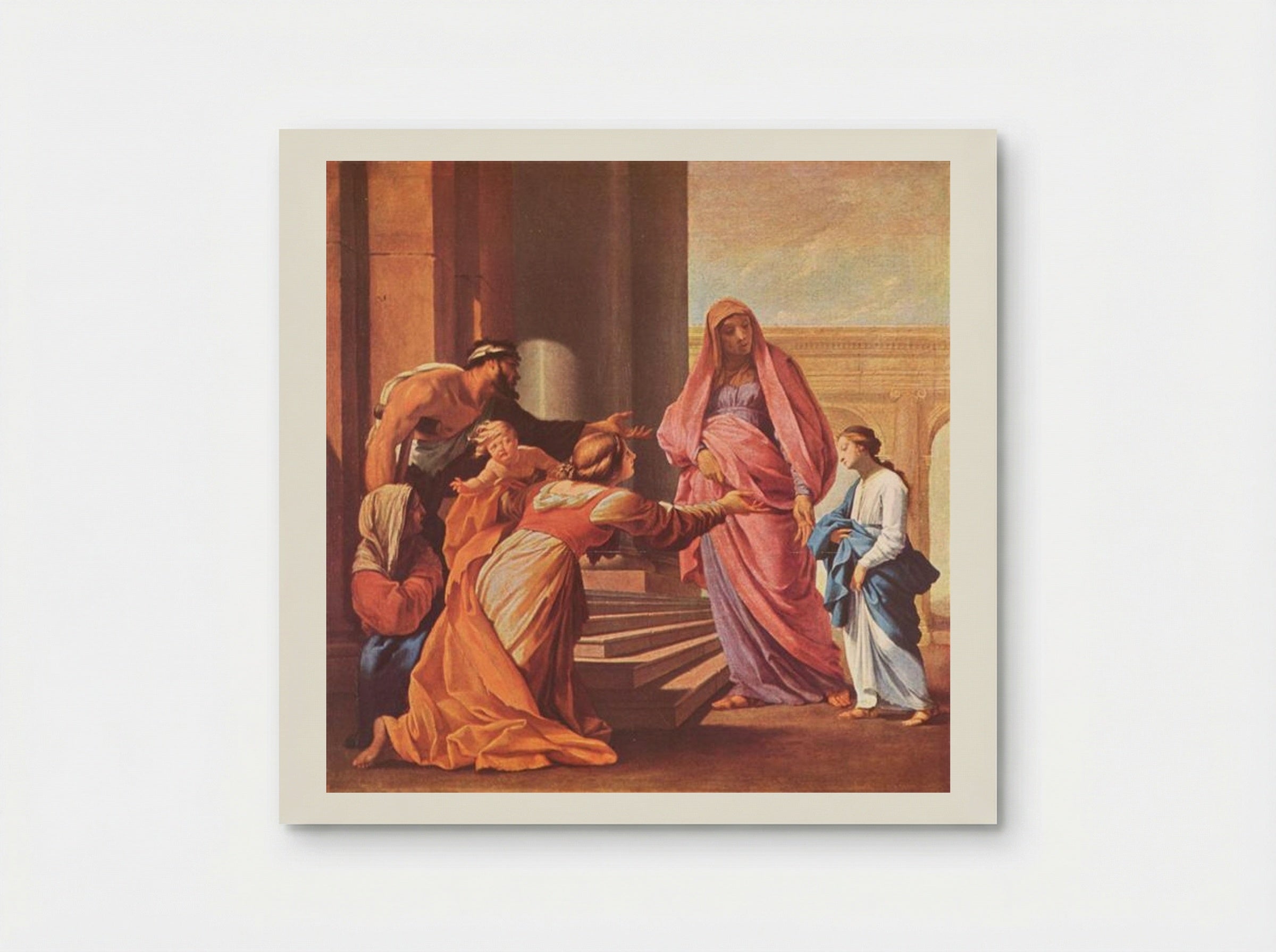 Presentation of the Virgin in the Temple - Eustache Le Sueur - Poster