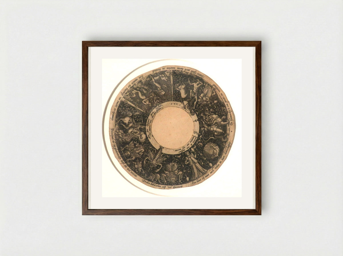 Pride and Folly - Theodor de Bry - Framed Print Dark Wood