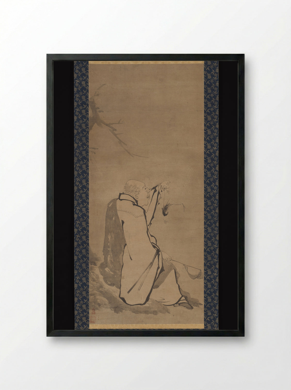 Priest Xianzi - Unkoku Tōgan - Framed Print Black