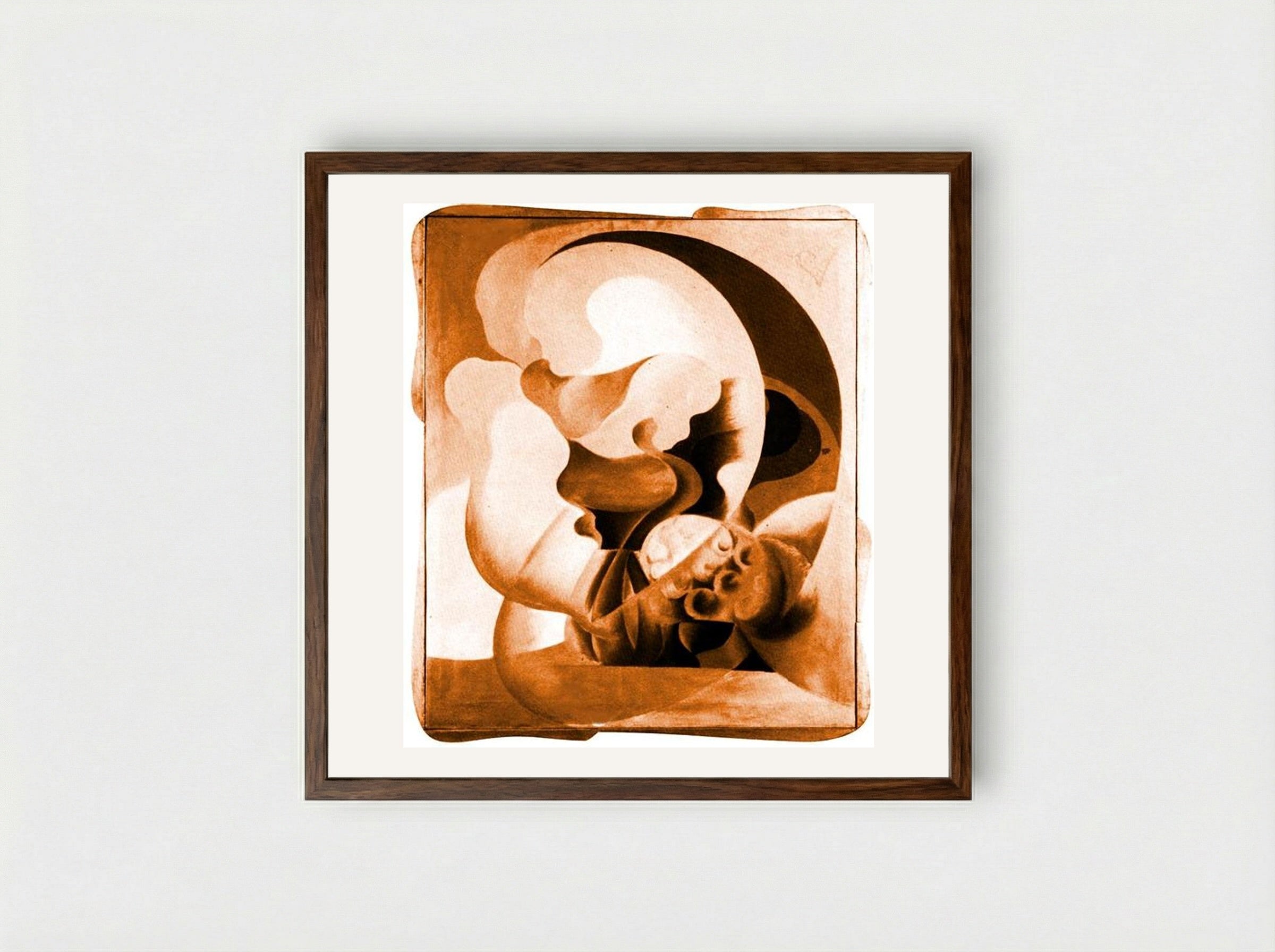 Primavera (Spring) - Giacomo Balla - Framed Print Dark Wood
