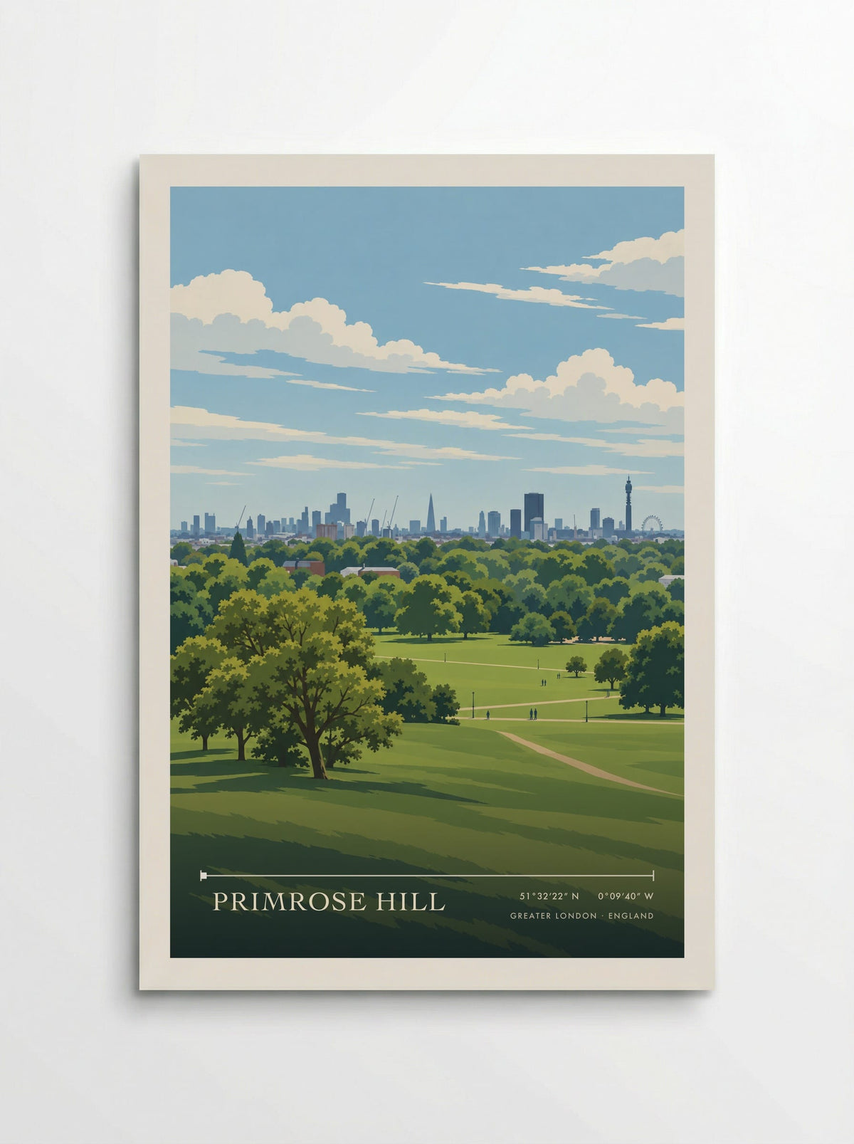 Primrose Hill, Greater London | Travel Poster - Poster