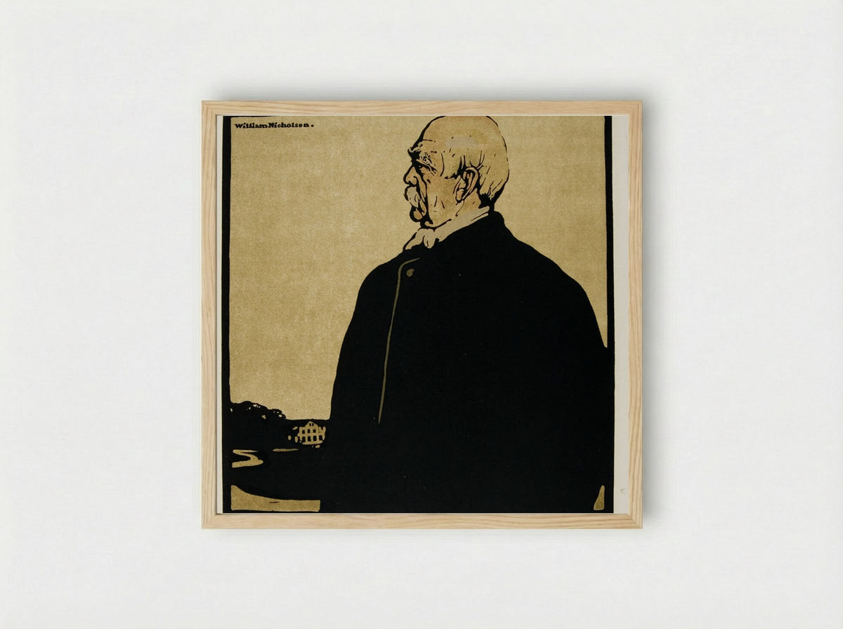 Prince Bismarck - William Nicholson - Framed Print Wood