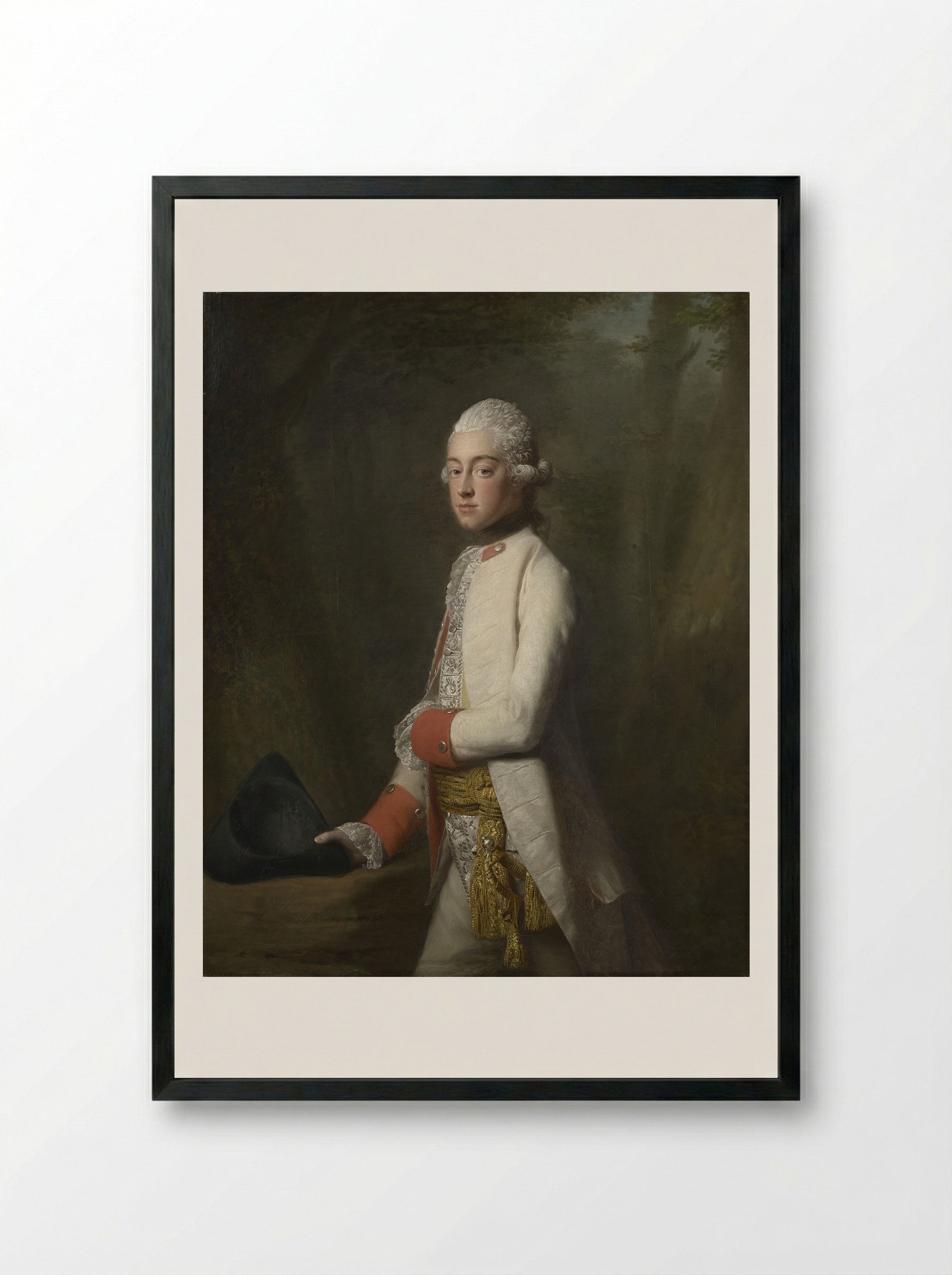 Prince George Augustus of Mecklenburg-Strelitz - Allan Ramsay - Framed Print Black