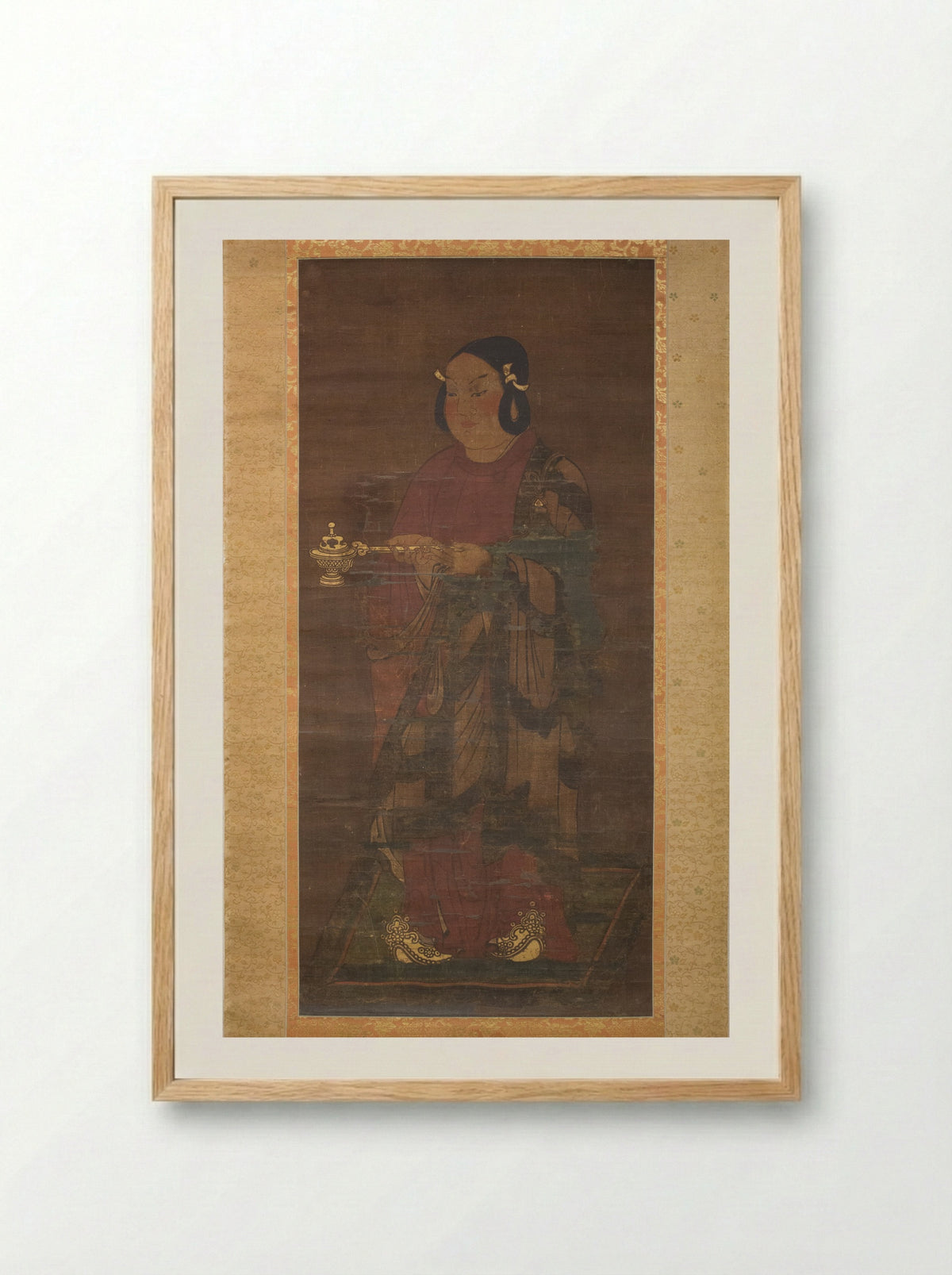 Prince Shōtoku at Age Sixteen - Toba Sōjō - Framed Print Wood