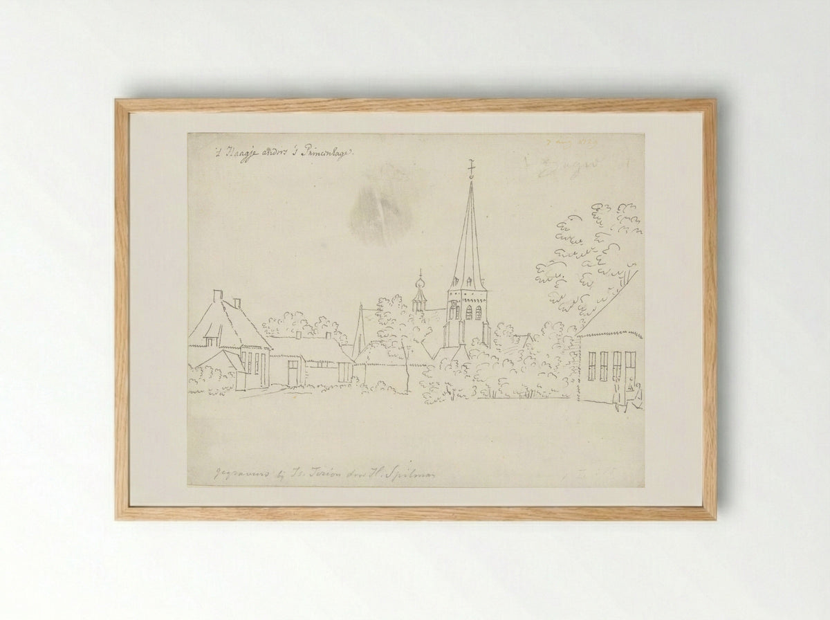 Princenhage, bij Breda - Cornelis Pronk - Framed Print Wood
