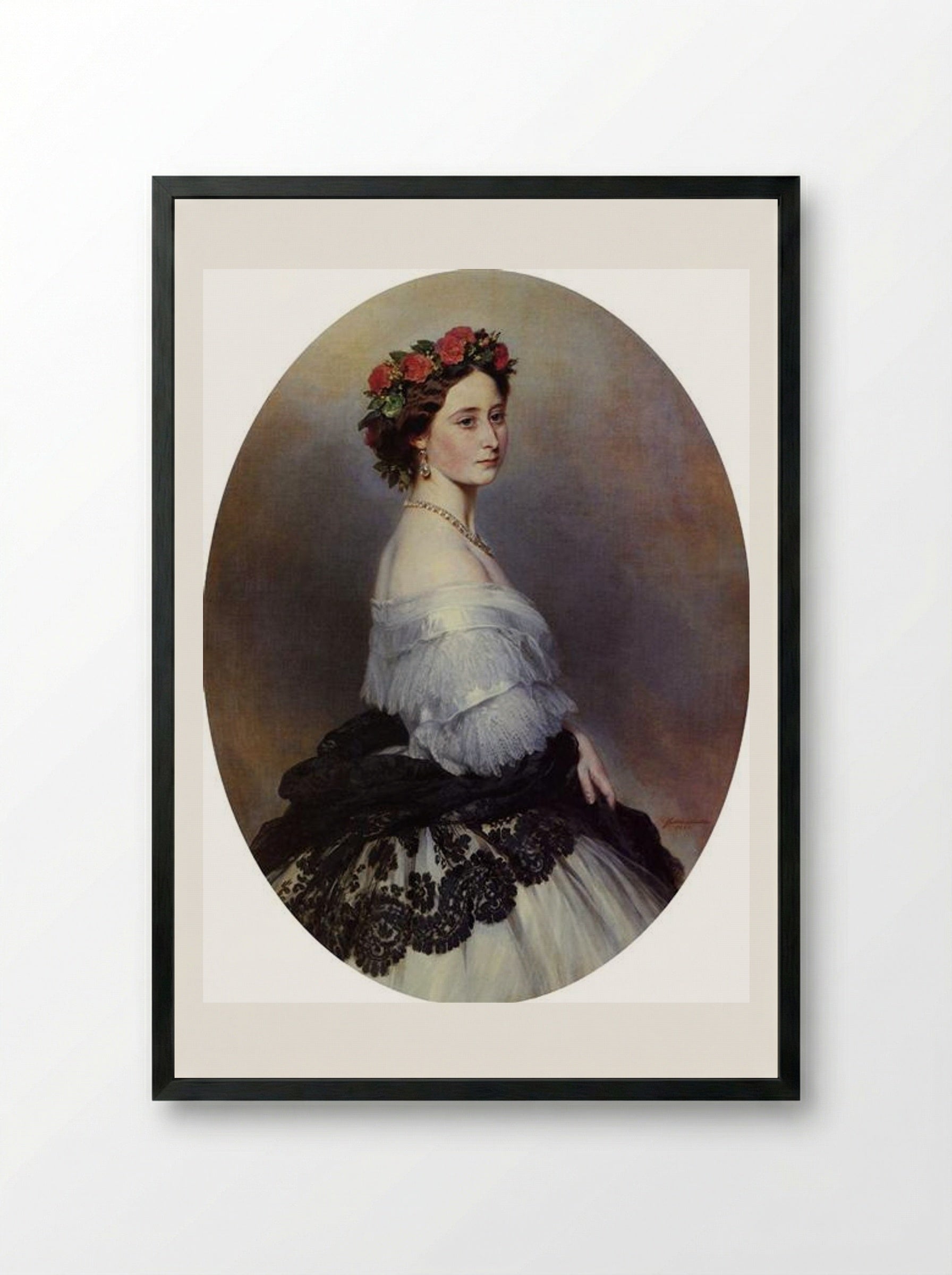 Princess Alice of the United Kingdom - Franz Xaver Winterhalter - Framed Print Black