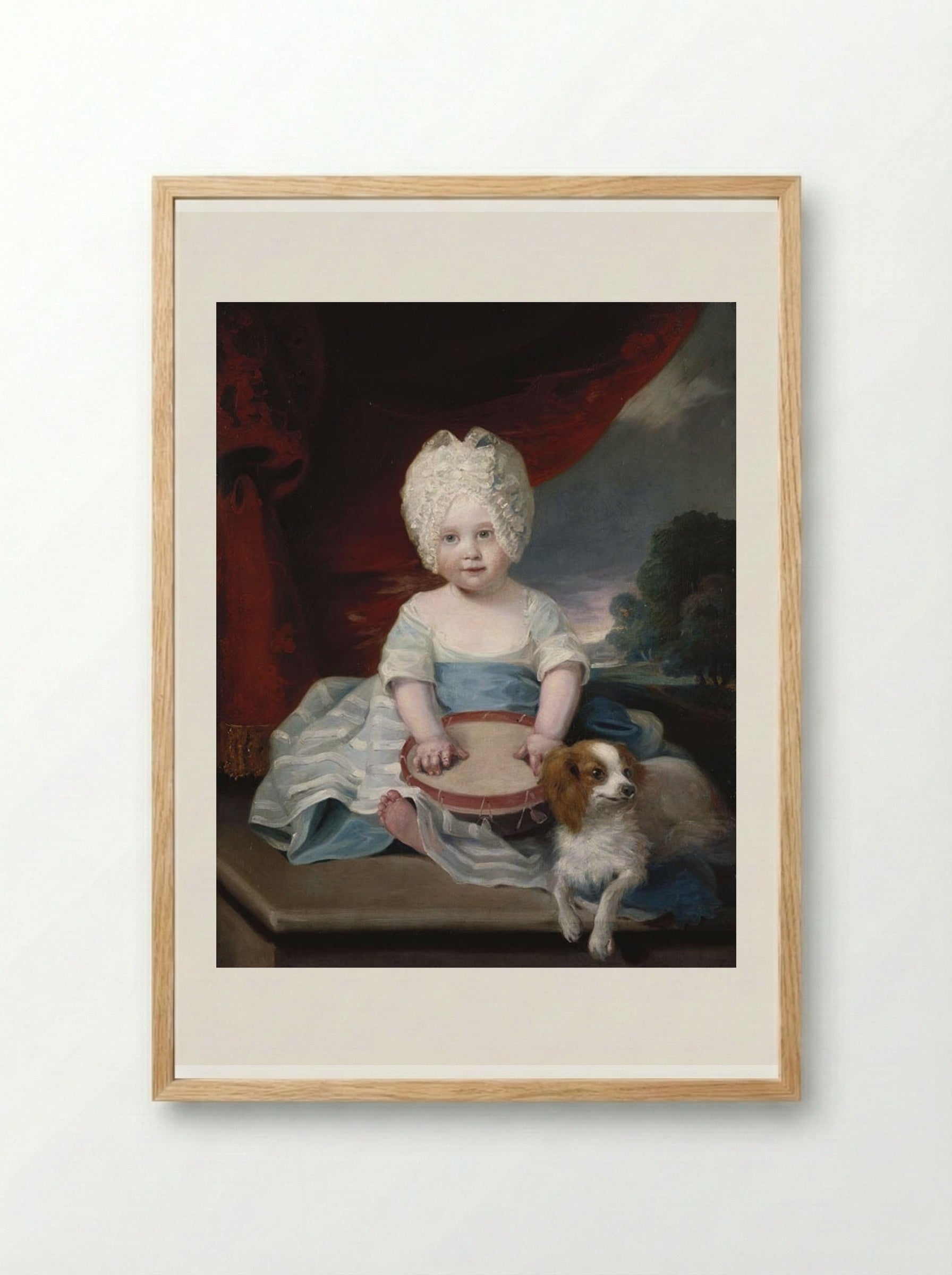 Princess Amelia - John Hoppner - Framed Print Wood