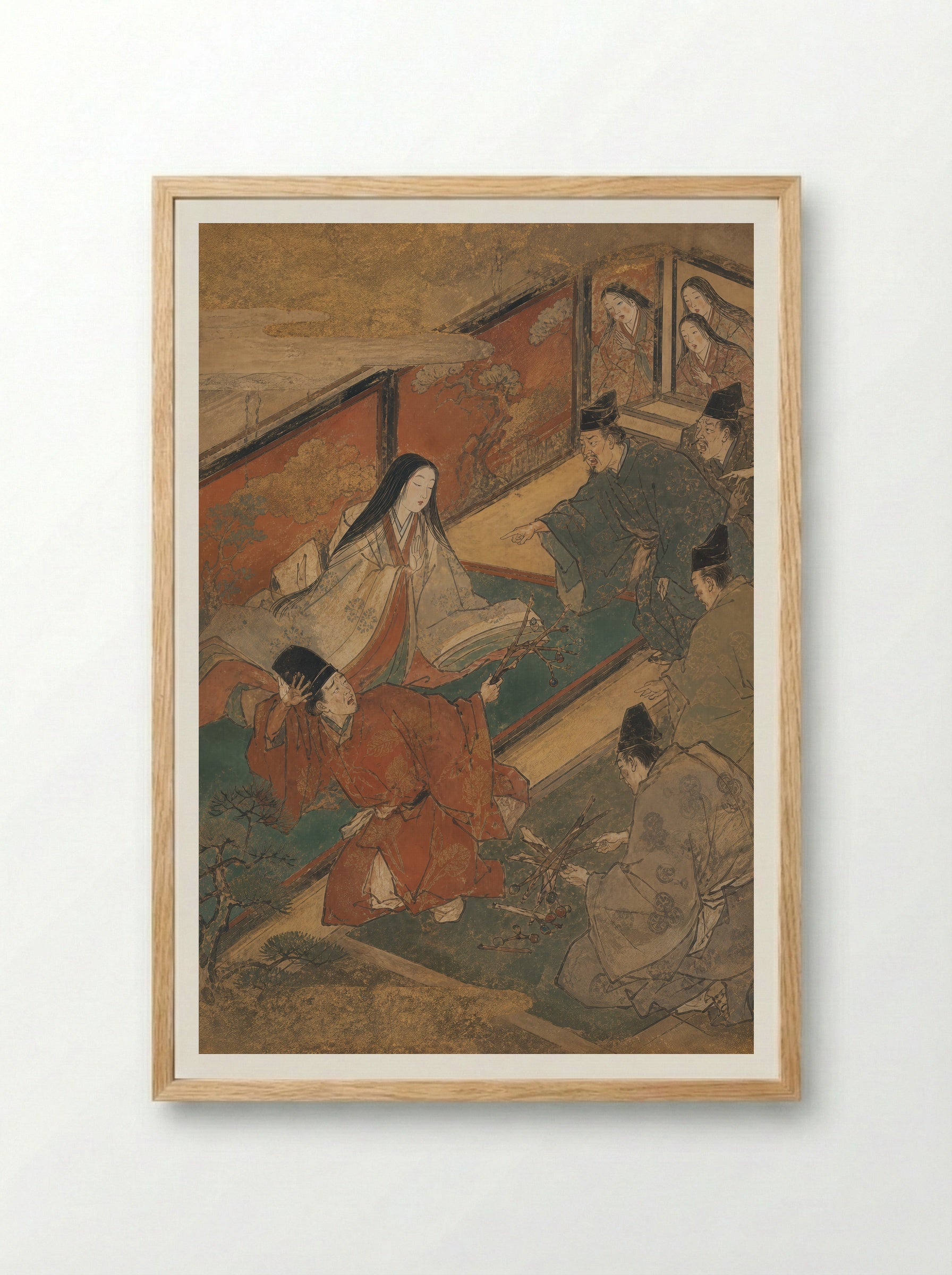 Princess Kaguya: The Court Cannot Possess Her - Framed Print Wood