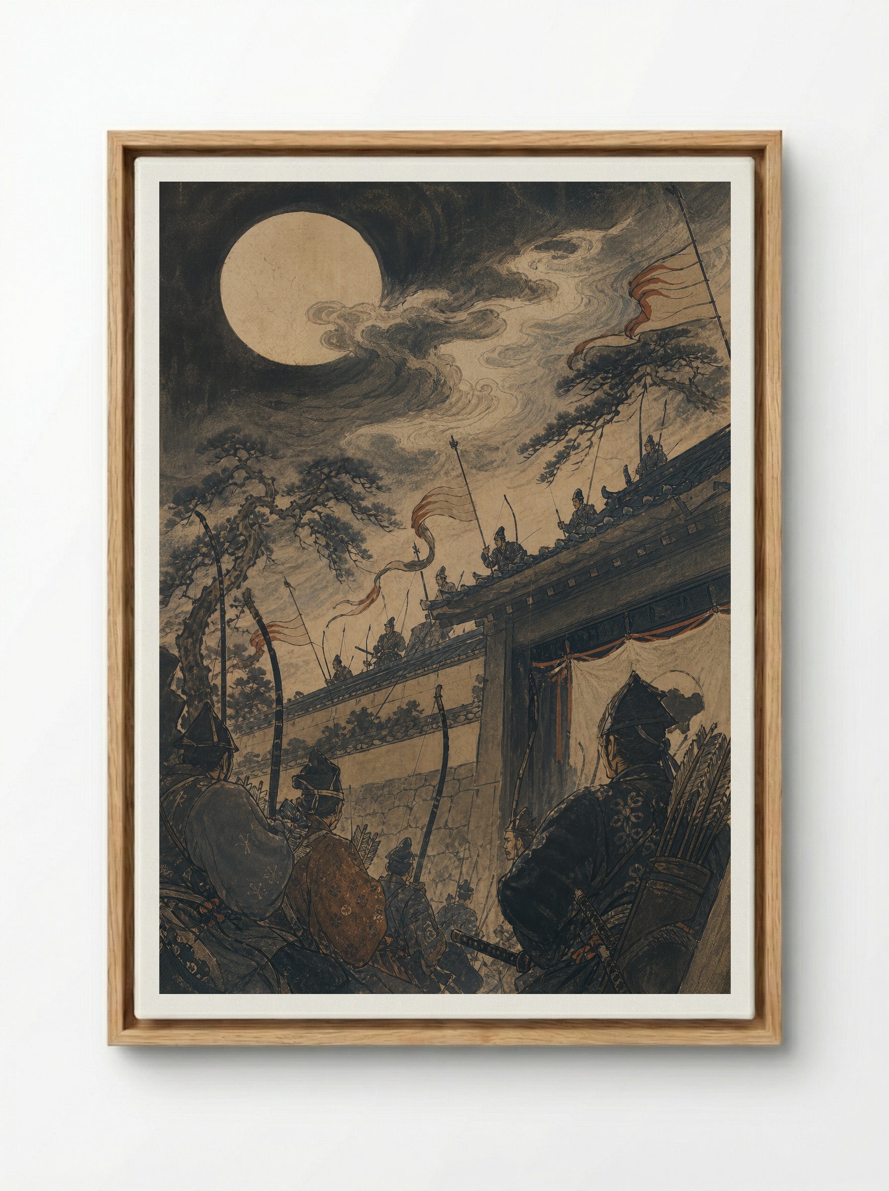 Princess Kaguya: The Message Arrives - Framed Canvas Wood