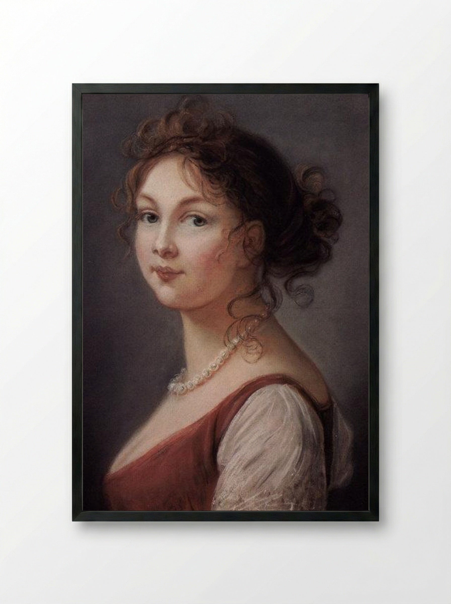 Princess Louise of Prussia - Louise Elisabeth Vigée Le Brun - Framed Print Black