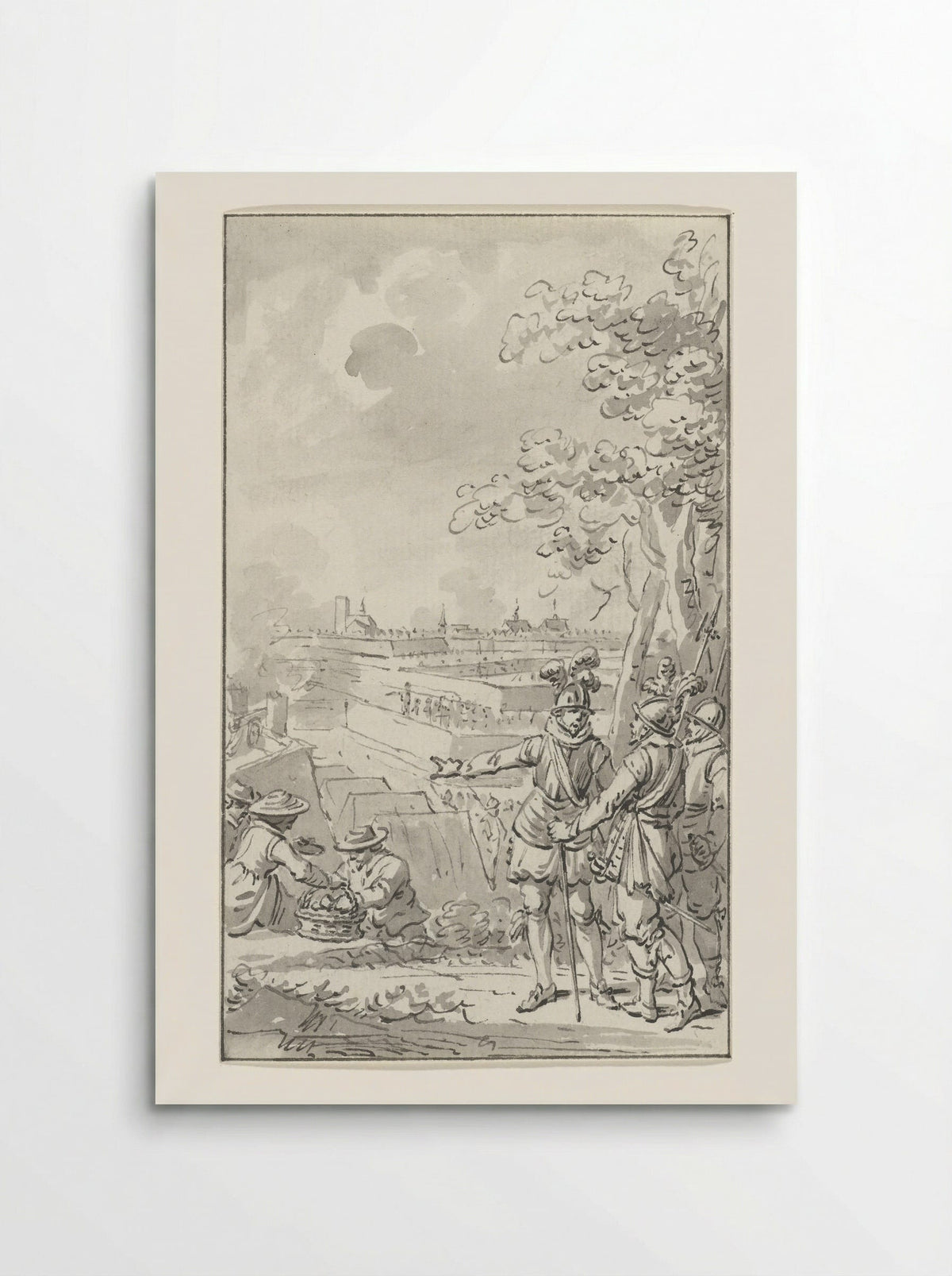 Prins Maurits in het leger voor Geertruidenberg, 1593 - Jacobus Buys - Poster