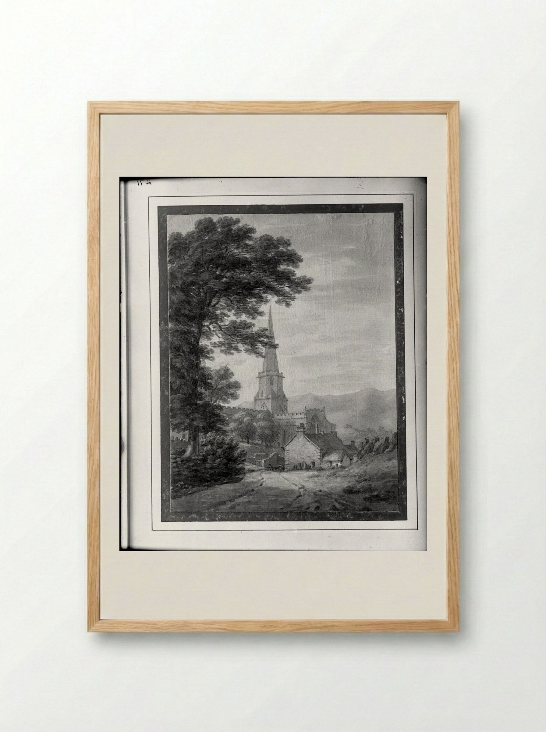 Pristwick Church - Thomas Hearne - Framed Print Wood