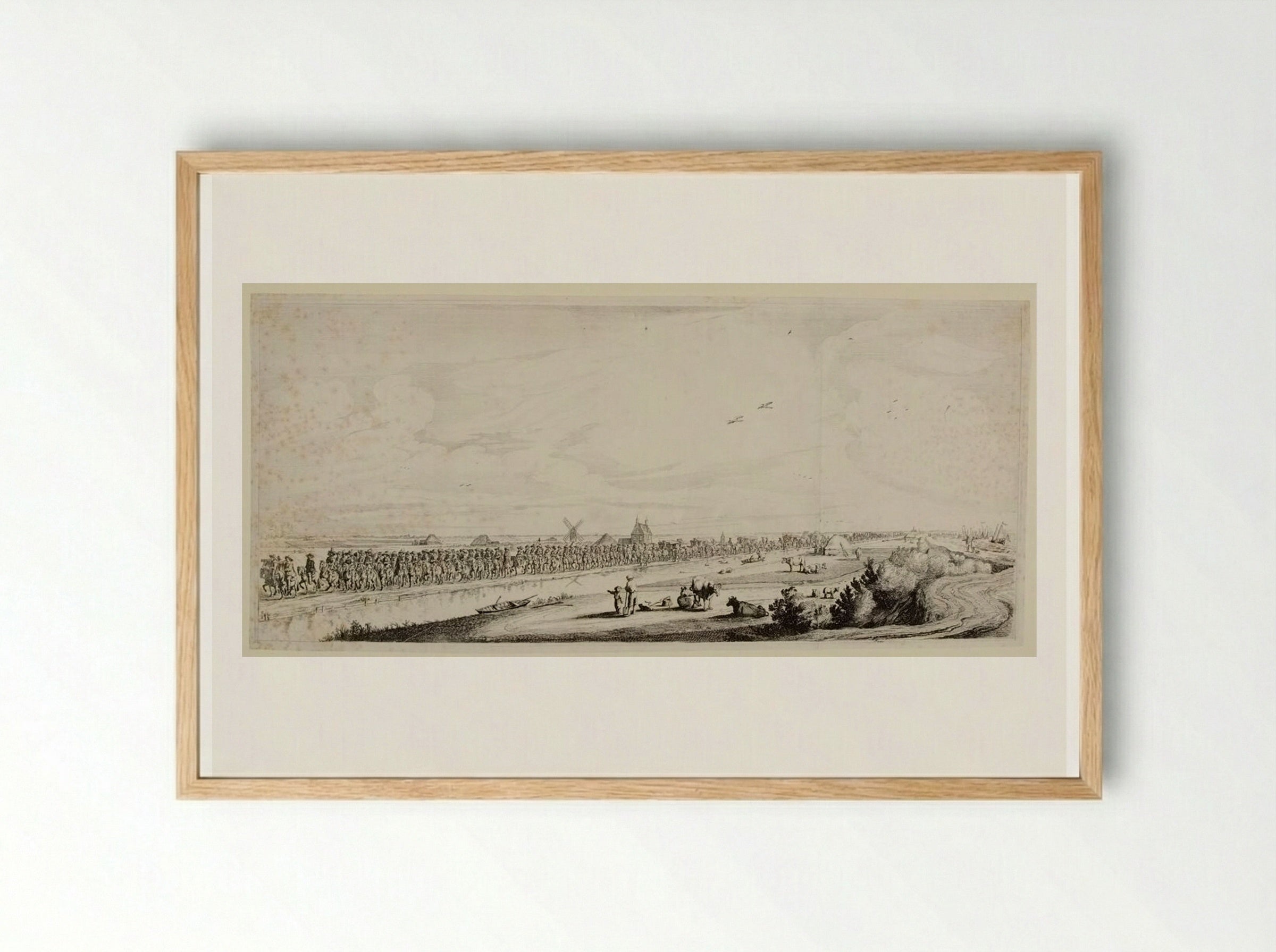 Procession on Haarlemmerweg - Salomon Savery - Framed Print Wood