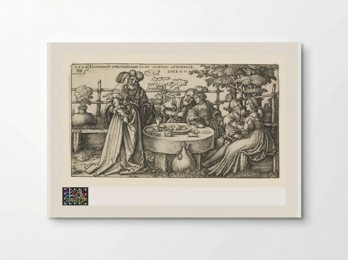 Prodigal Son Wasting his Fortune - Sebald Beham - Poster