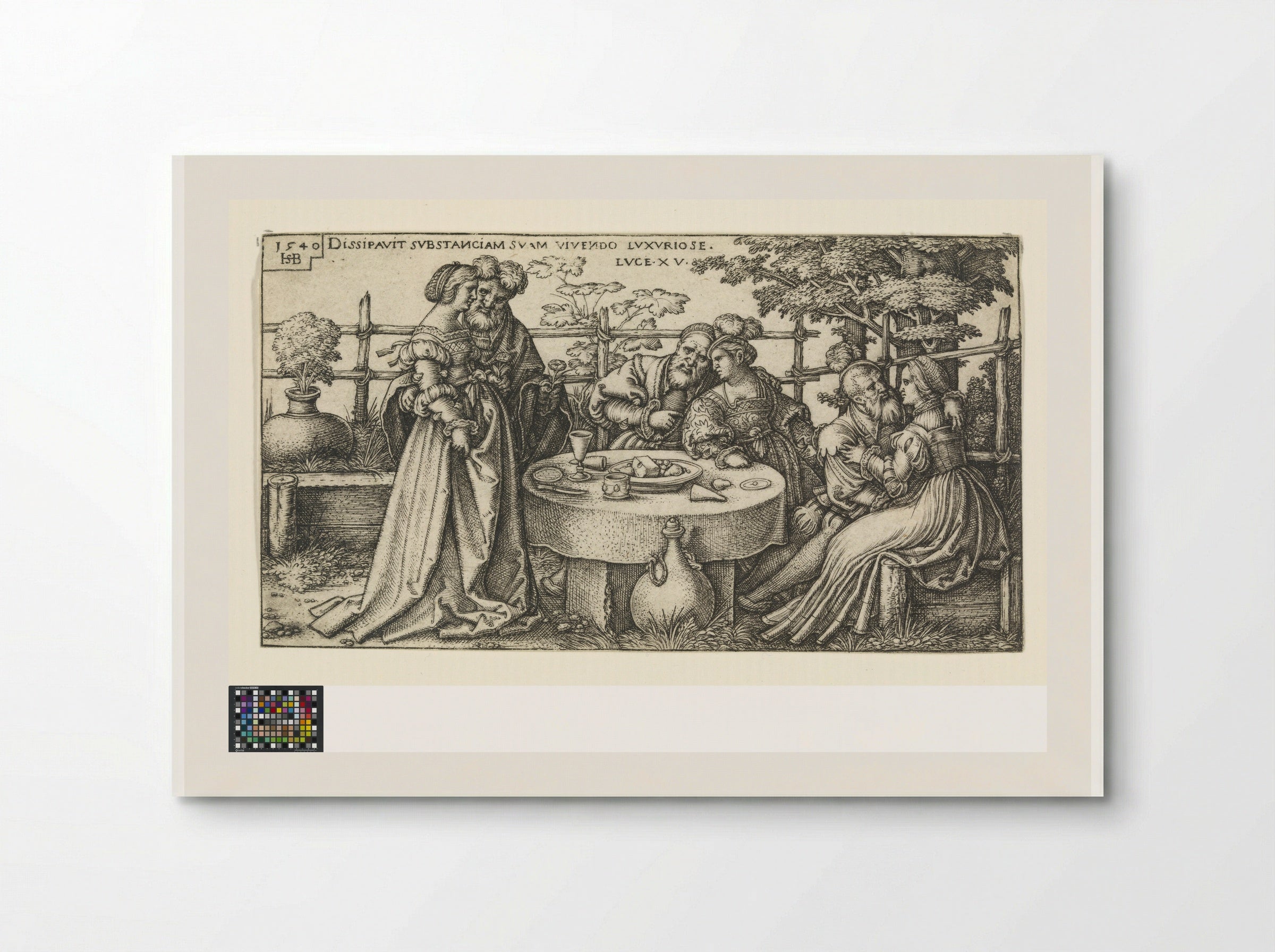 Prodigal Son Wasting his Fortune - Sebald Beham - Poster