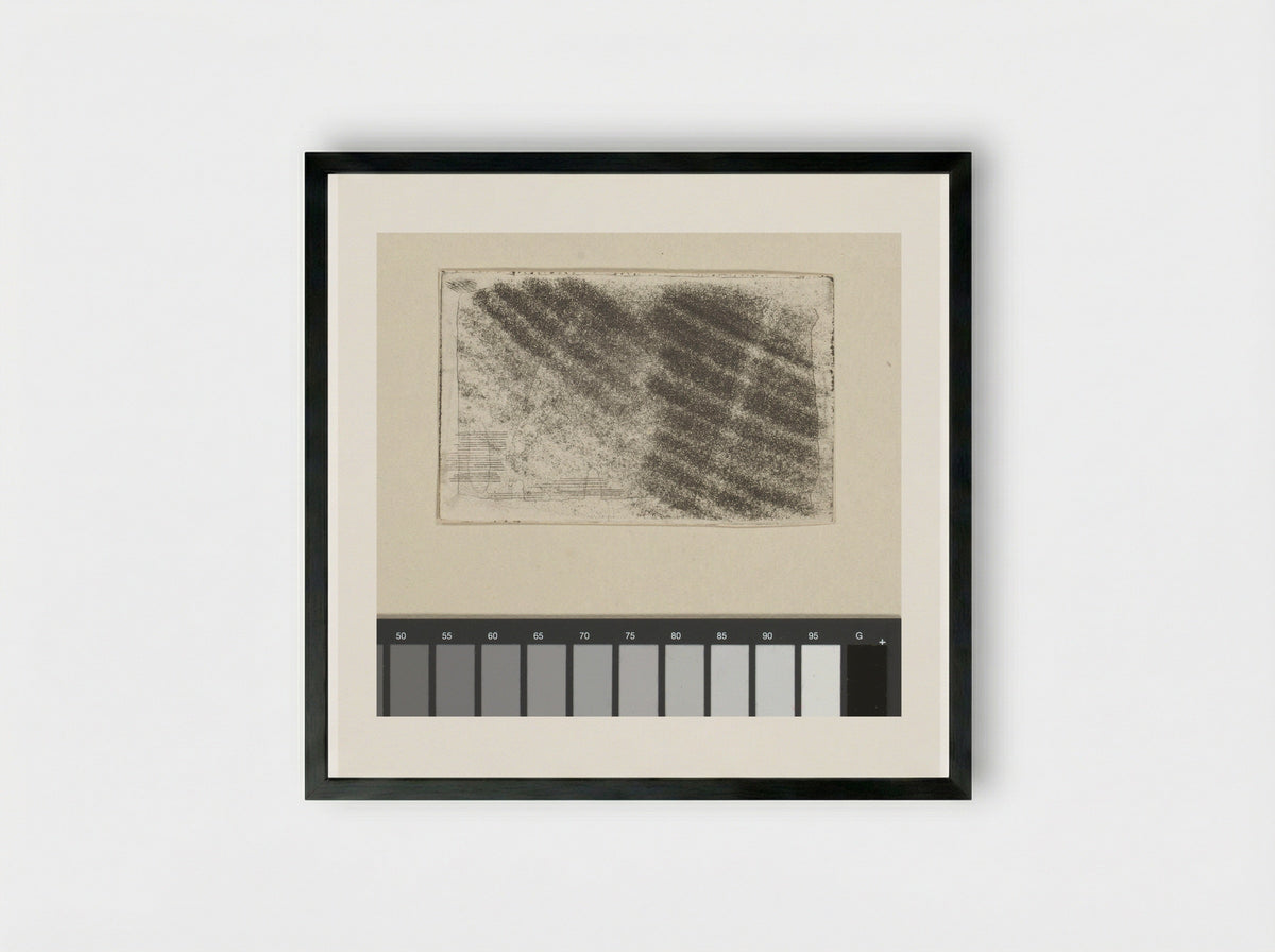 Proef van doordruk (Experimental Print) - Cornelis Ploos van Amstel - Framed Print Black