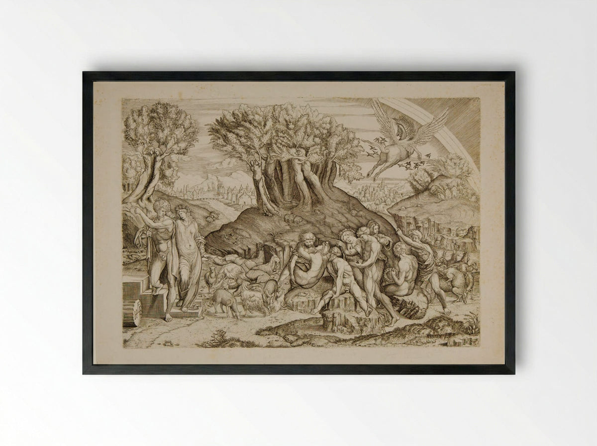 Profanation of Parnassus - Master HFE - Framed Print Black