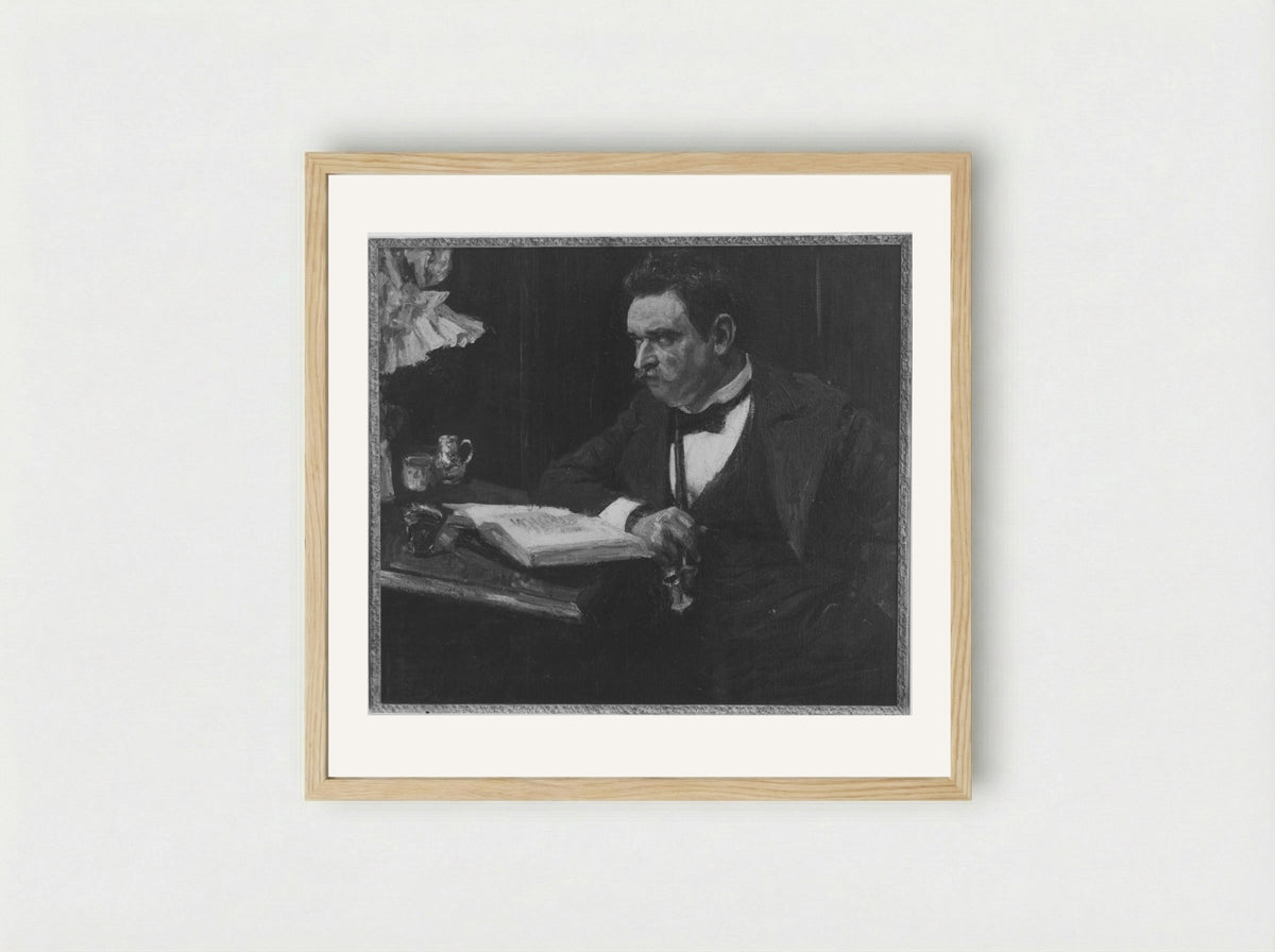 Professor Karl Voll - Max Slevogt - Framed Print Wood