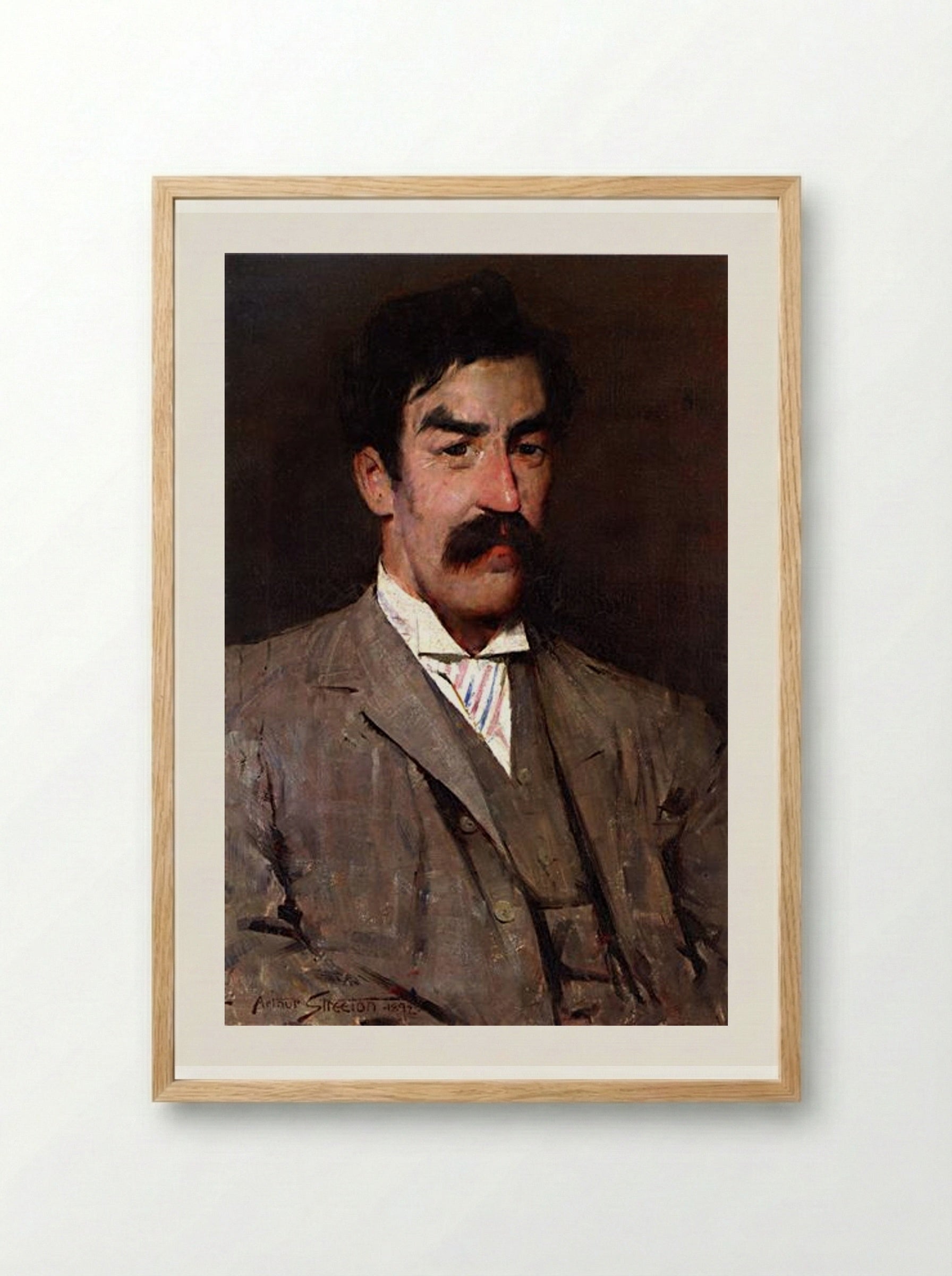 Professor Marshall-Hall - Arthur Streeton - Framed Print Wood