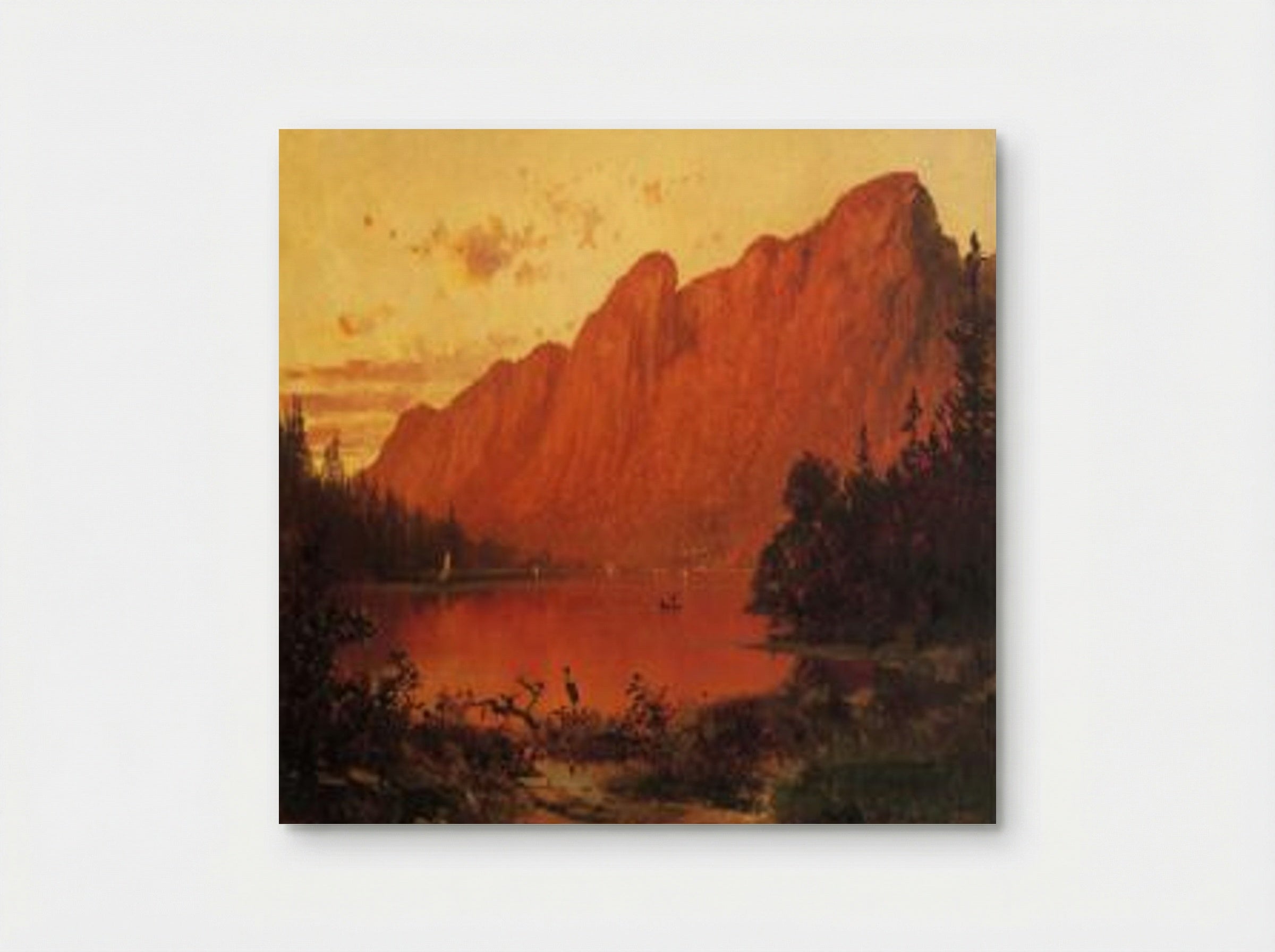 Profile Peak from Profile Lake, New Hampshire - Thomas Hill - Poster
