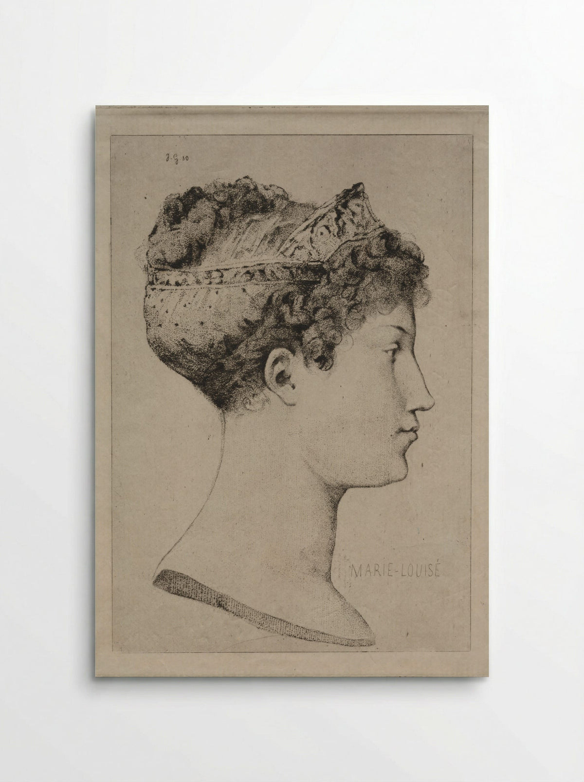 Profile of Marie-Louise - Jules de Goncourt - Poster