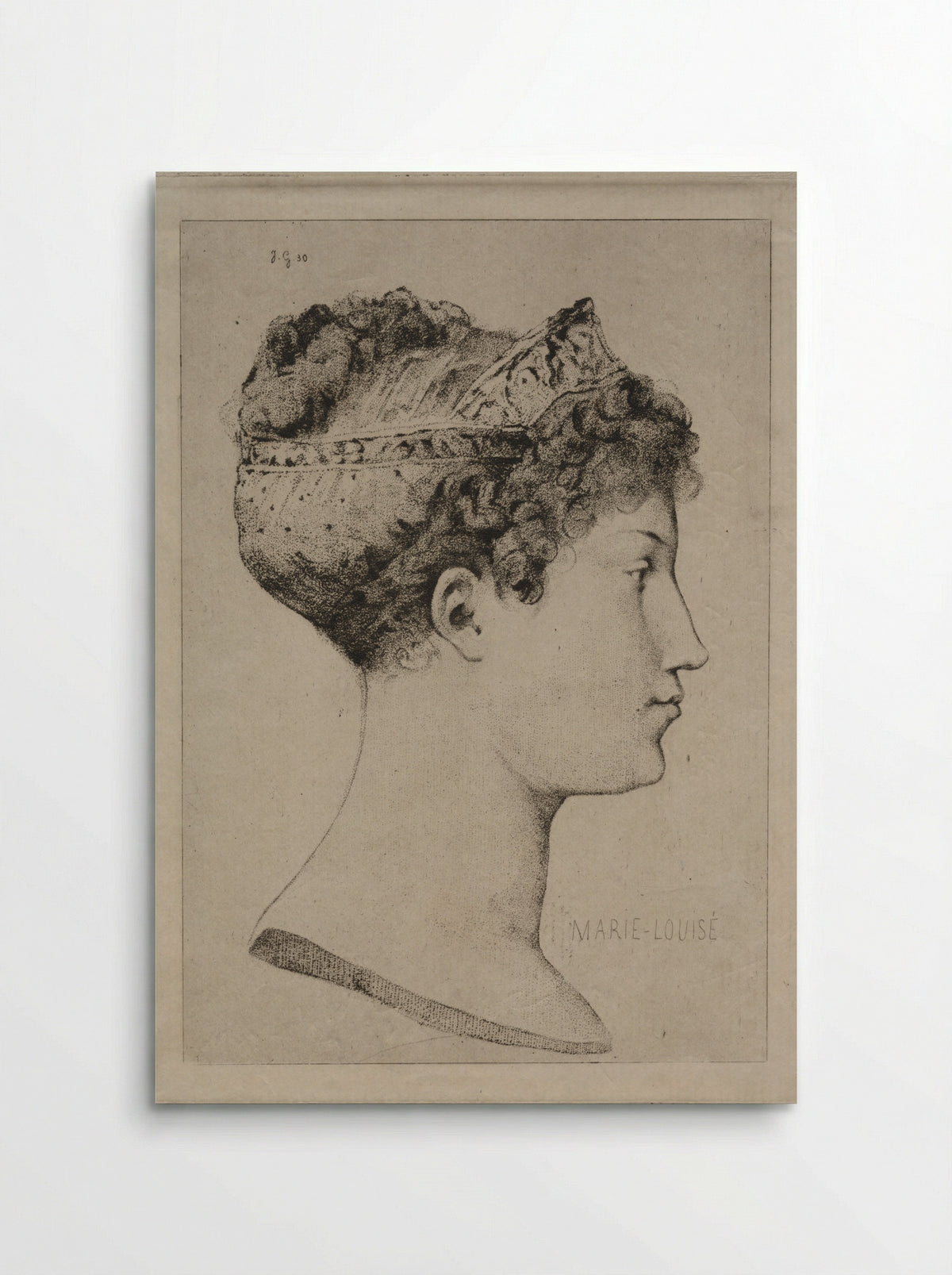 Profile of Marie-Louise - Jules de Goncourt - Poster