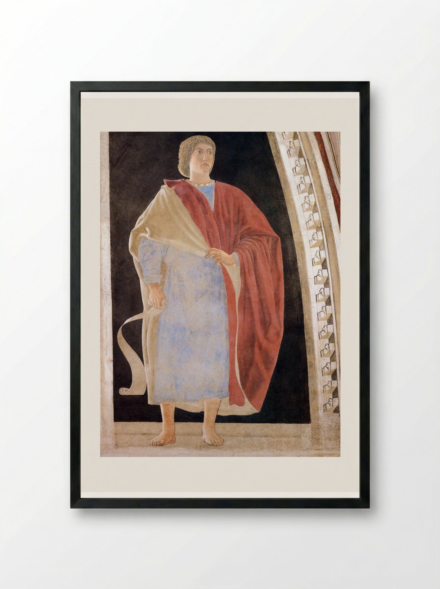 Prophet - Piero della Francesca - Framed Print Black