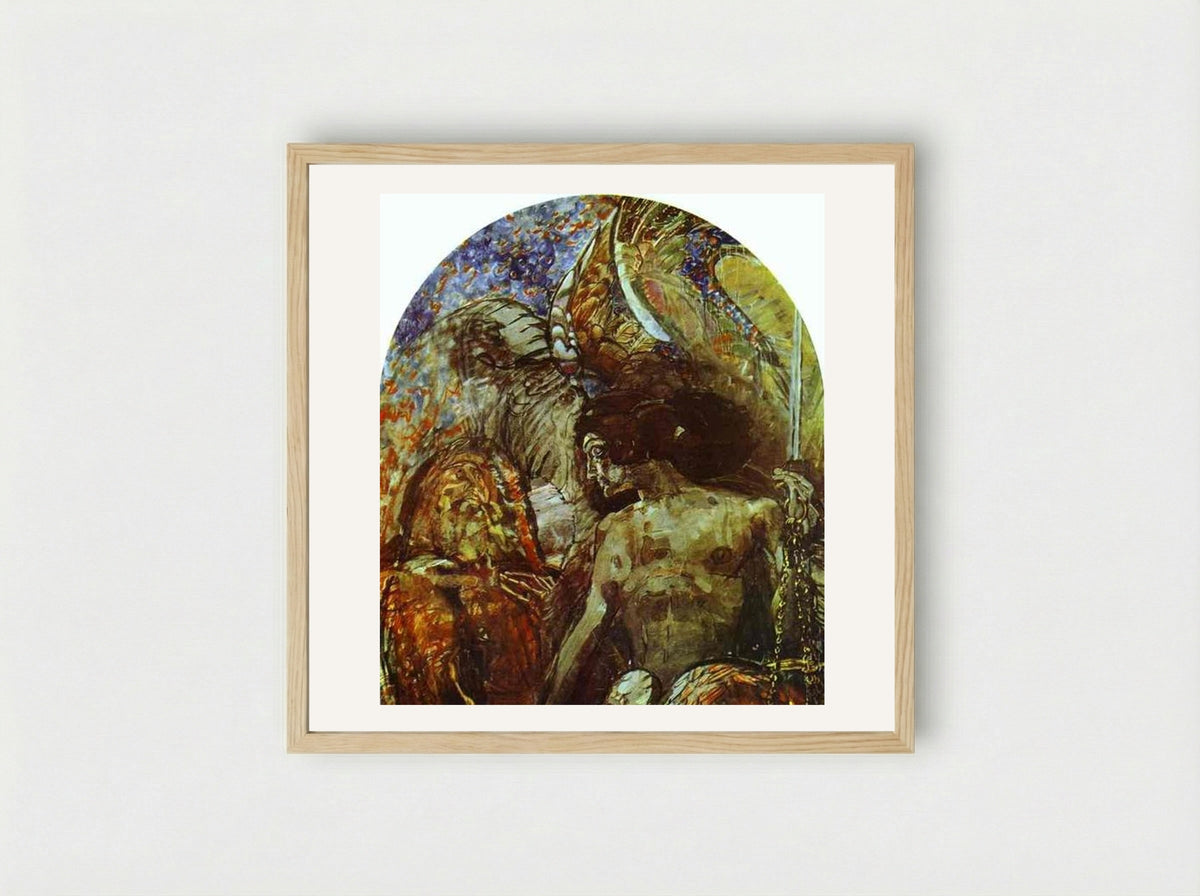 Prophet - Mikhail Vrubel - Framed Print Wood