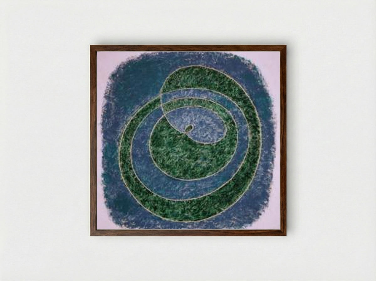 Proto-Form (B) - Josef Albers - Framed Print Dark Wood