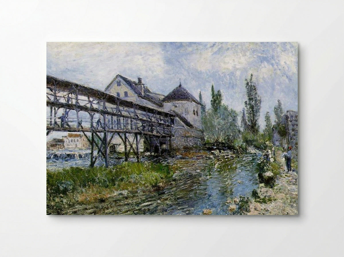 Provencher's Mill at Moret - Alfred Sisley - Poster