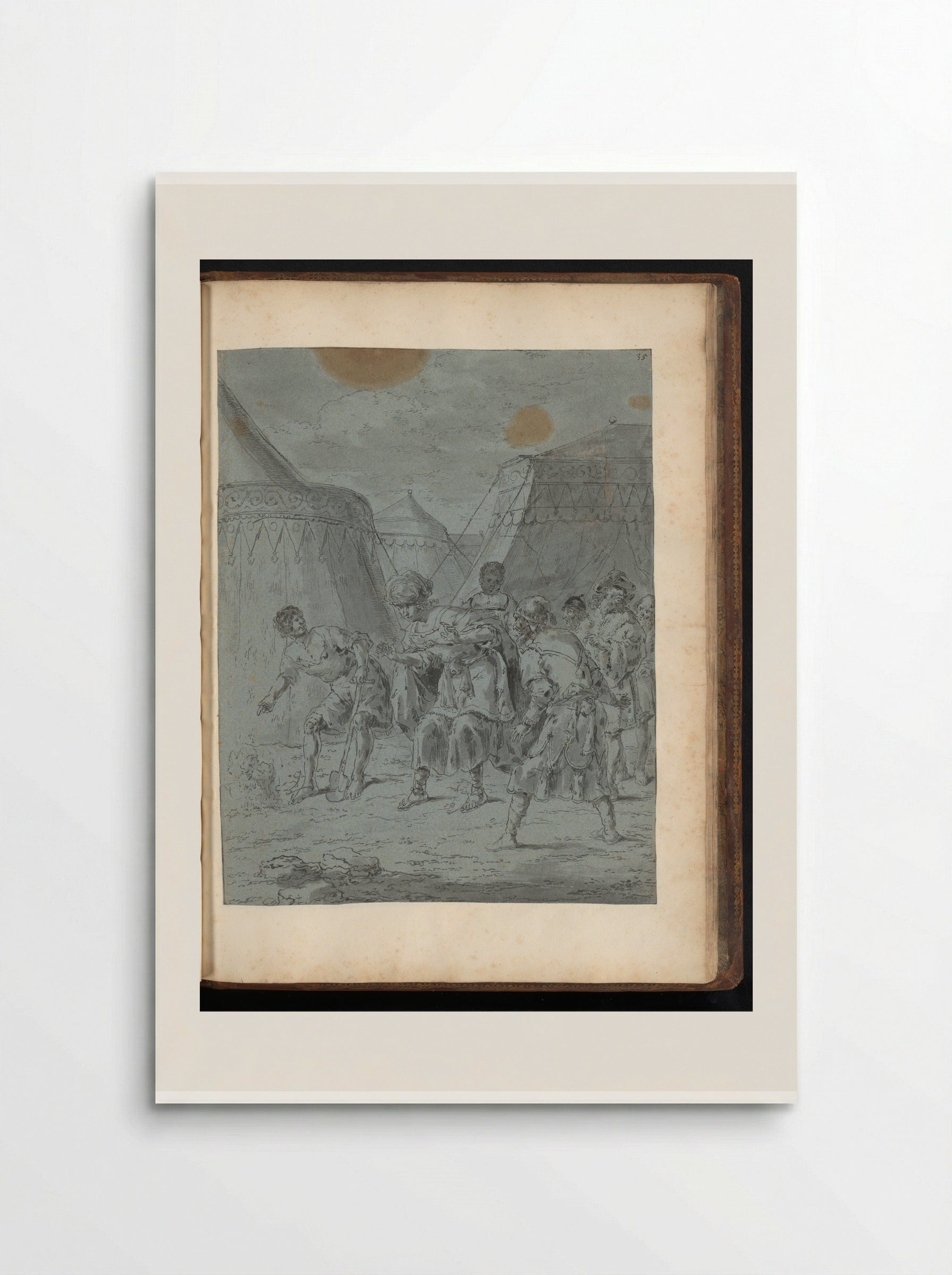 Proxenus Finds an Oil Spring in the Camp of Alexander the Great - Leonaert Bramer - Poster