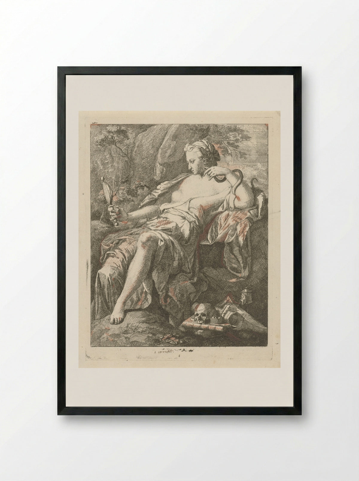 Prudentia - Hendrik van Limborch - Framed Print Black